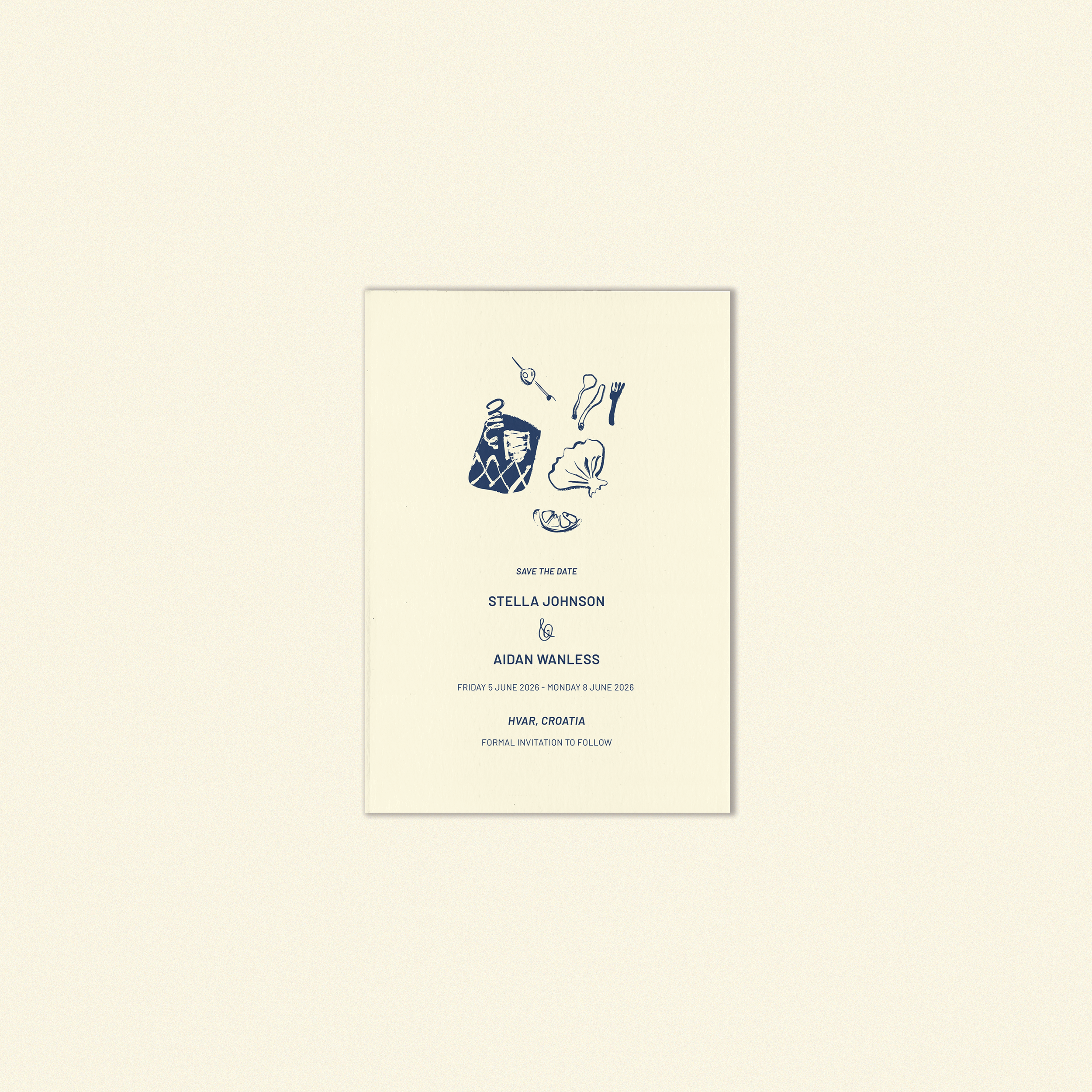 W.B Yeats Save The Date Template (Option C)