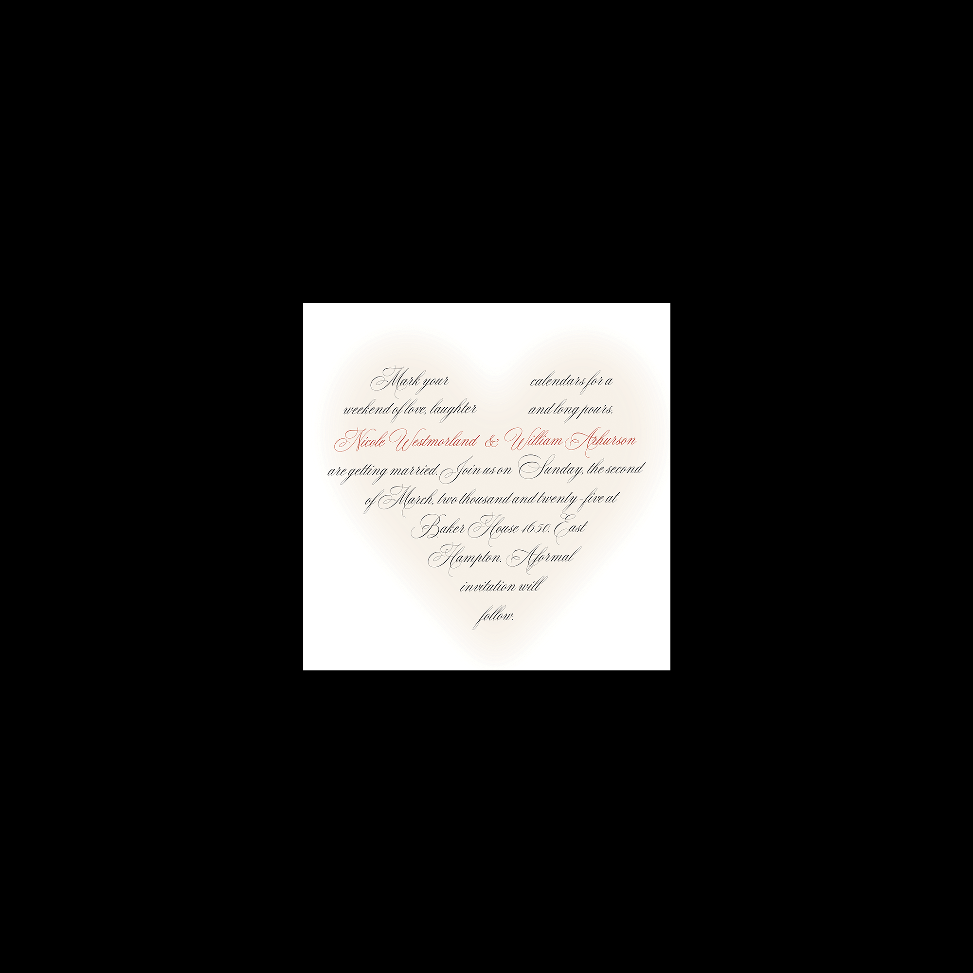 Edgar Allan Poe Save The Date Template (Option D)