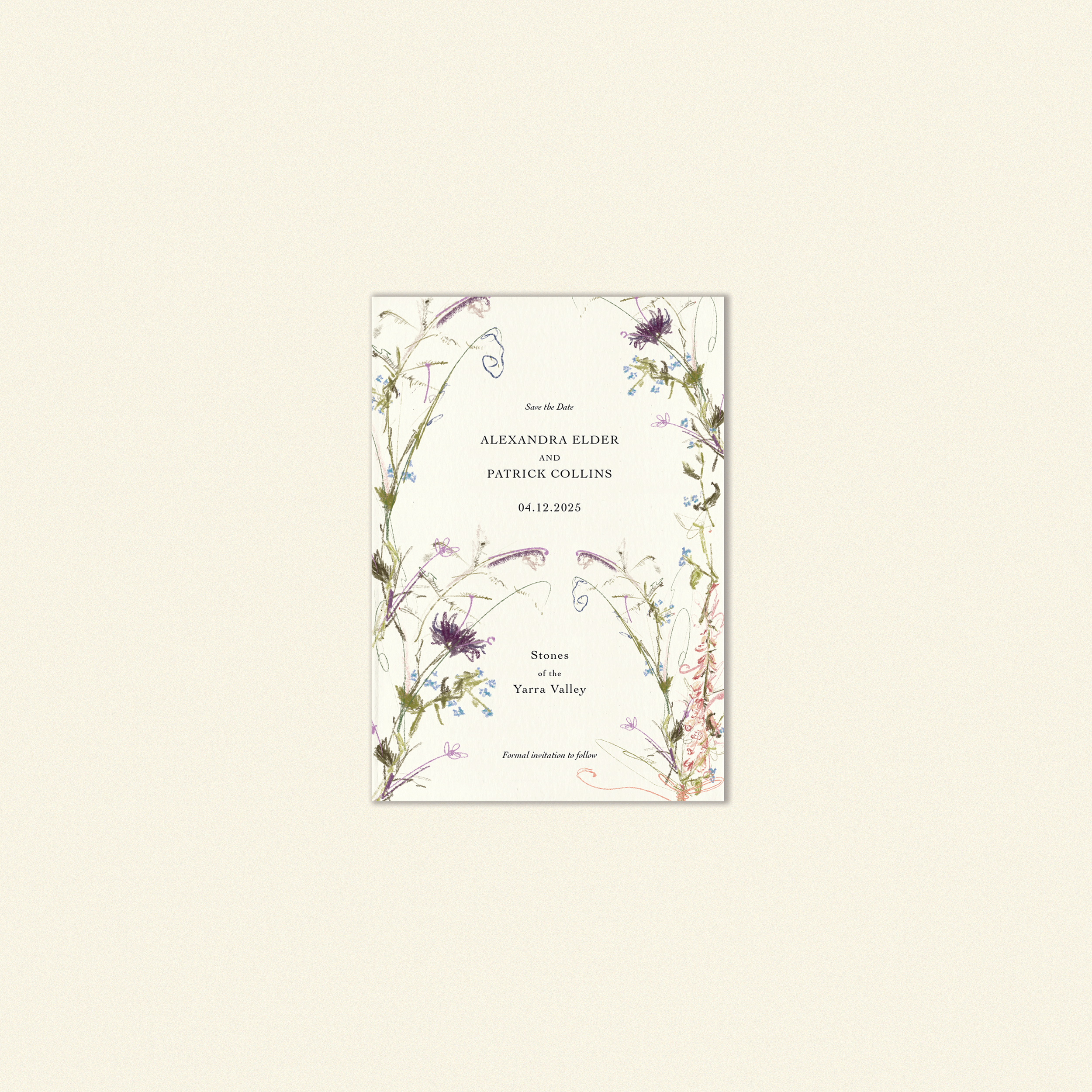 E.E Cummings Save The Date Template (Option B)