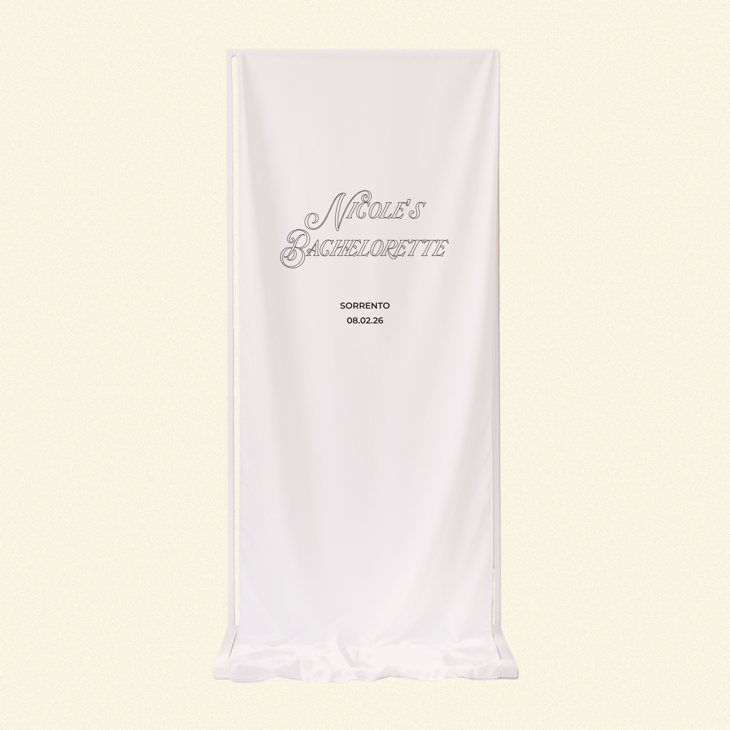 Y2K Welcome Sign Linen Template (Option A)