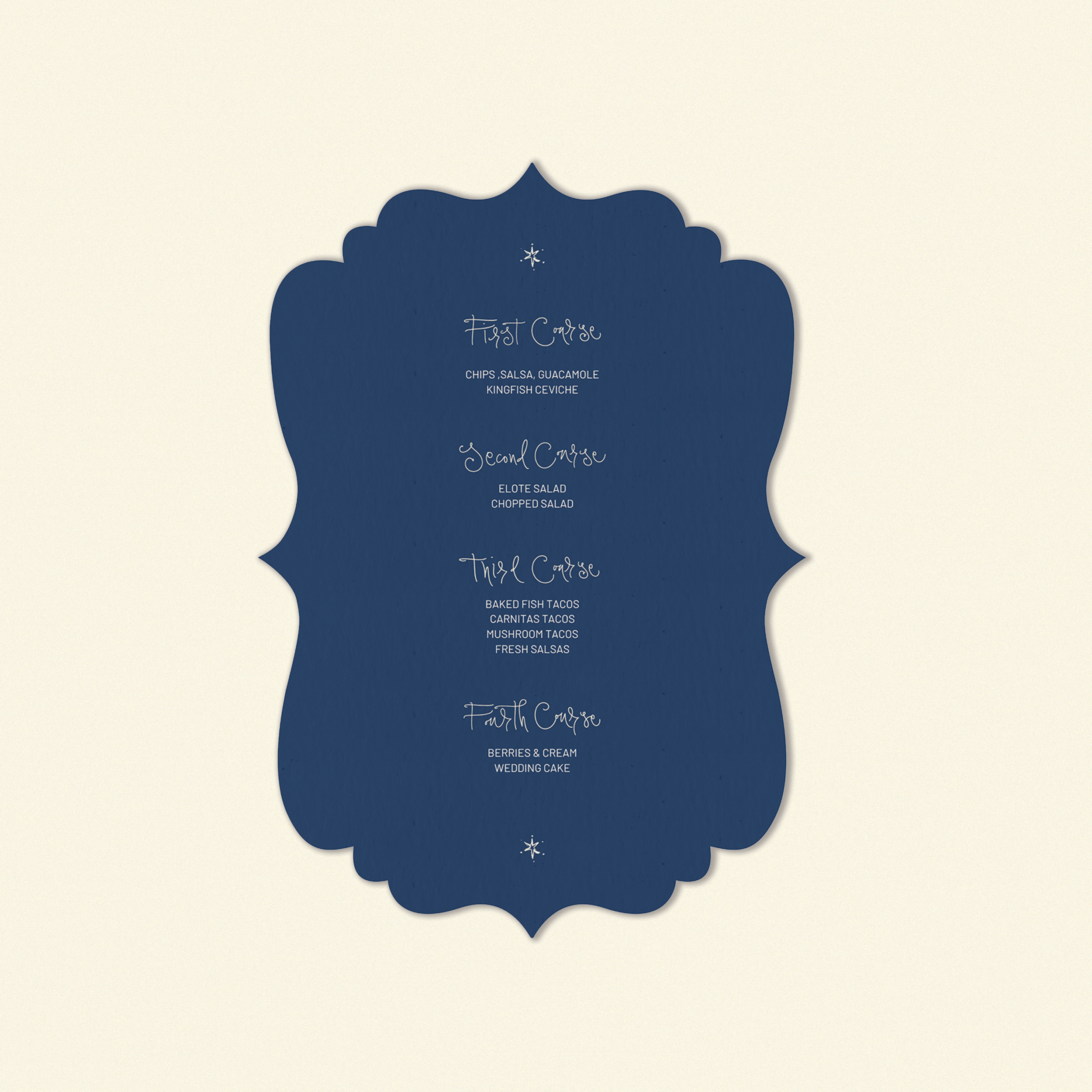 W.B Yeats Food Menu Template (Option B)