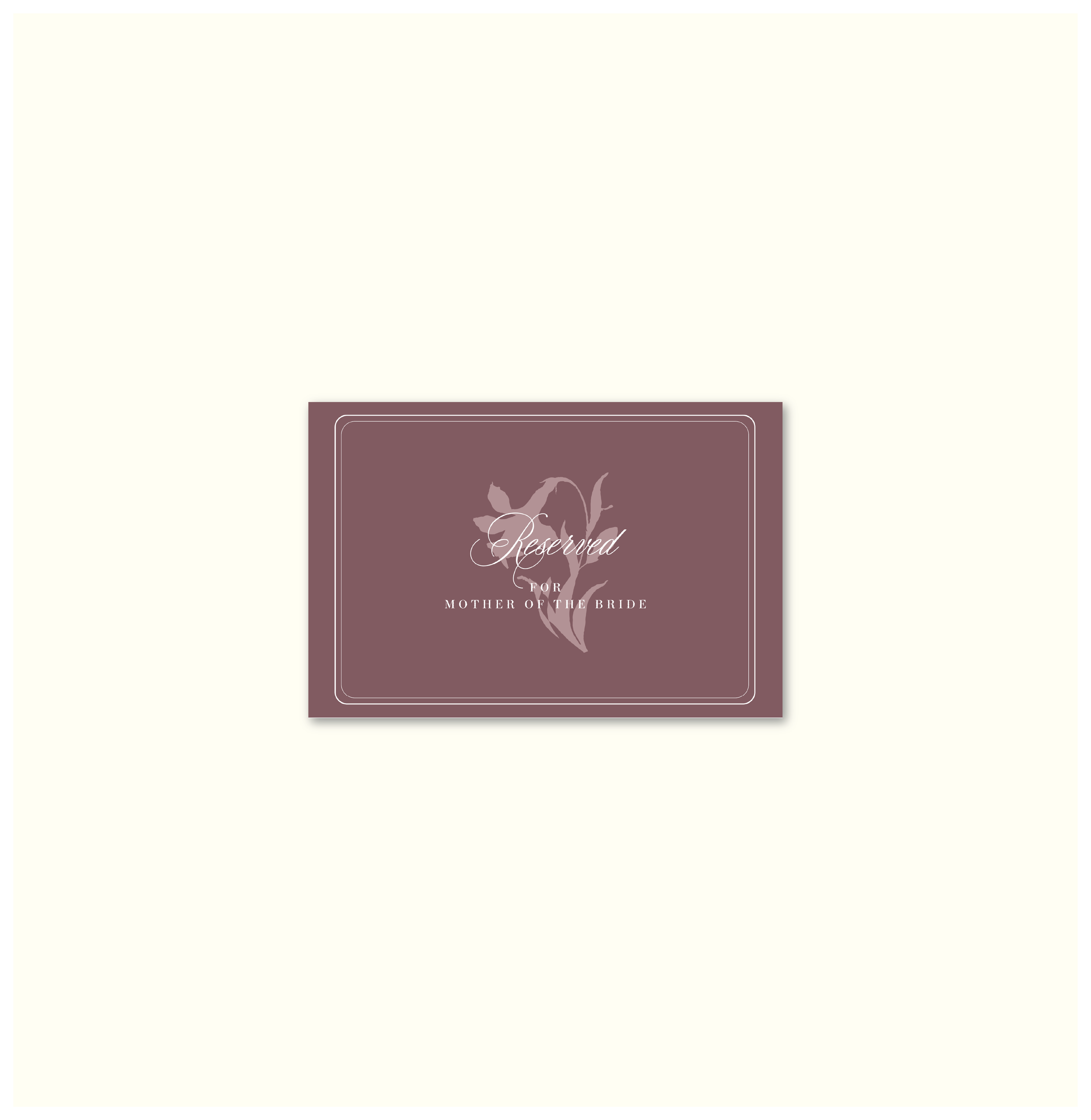 La Fleur Nouvelle Reserved Seat Template (Option B)