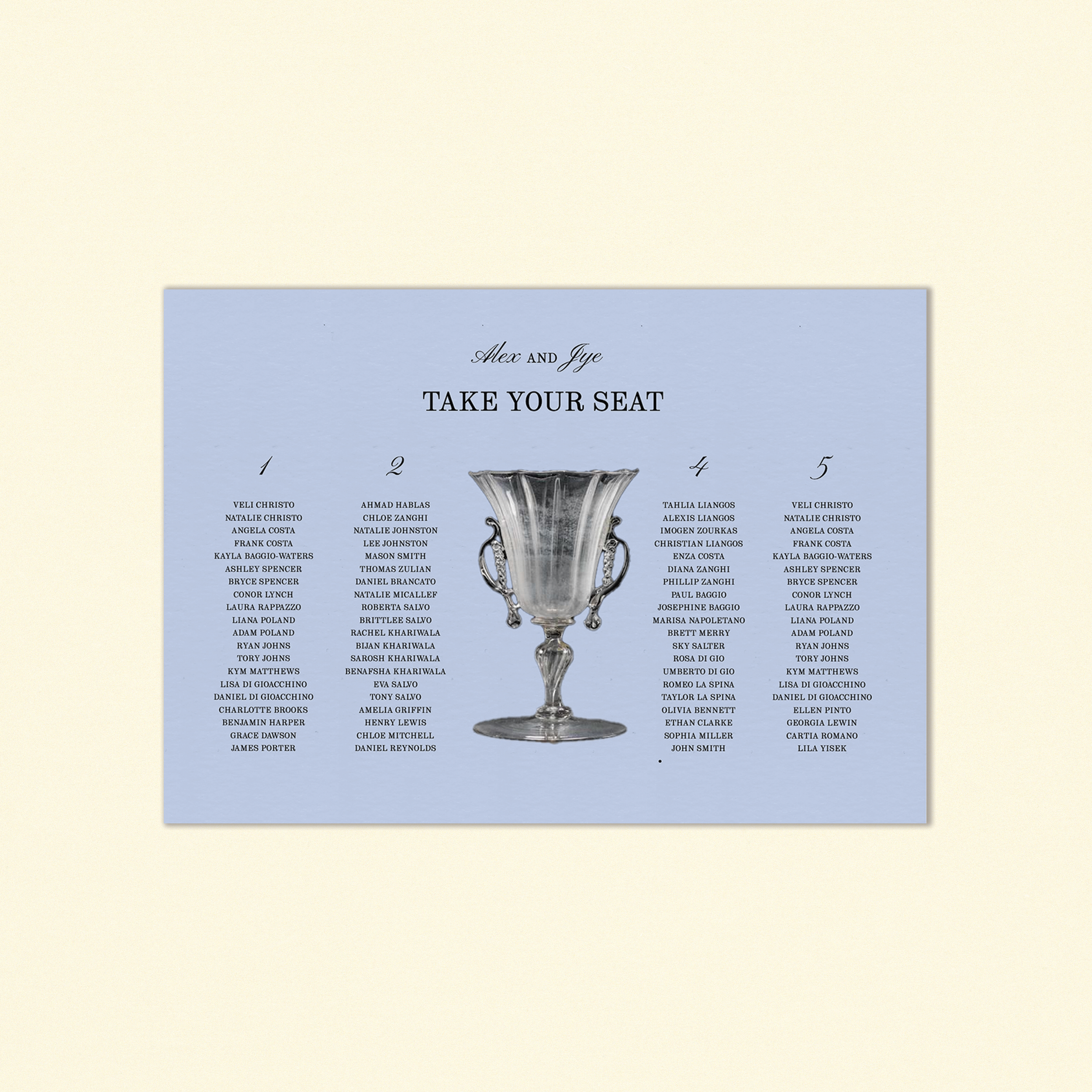 The Davidson Seating Chart Template (Option B)