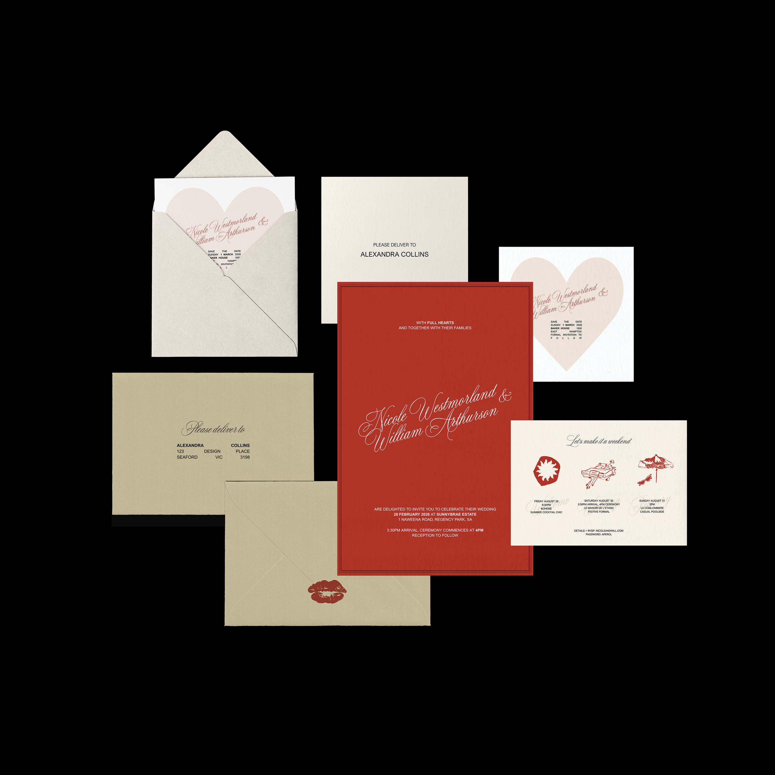 Edgar Allan Poe Invitation Suite Templates (Option A)