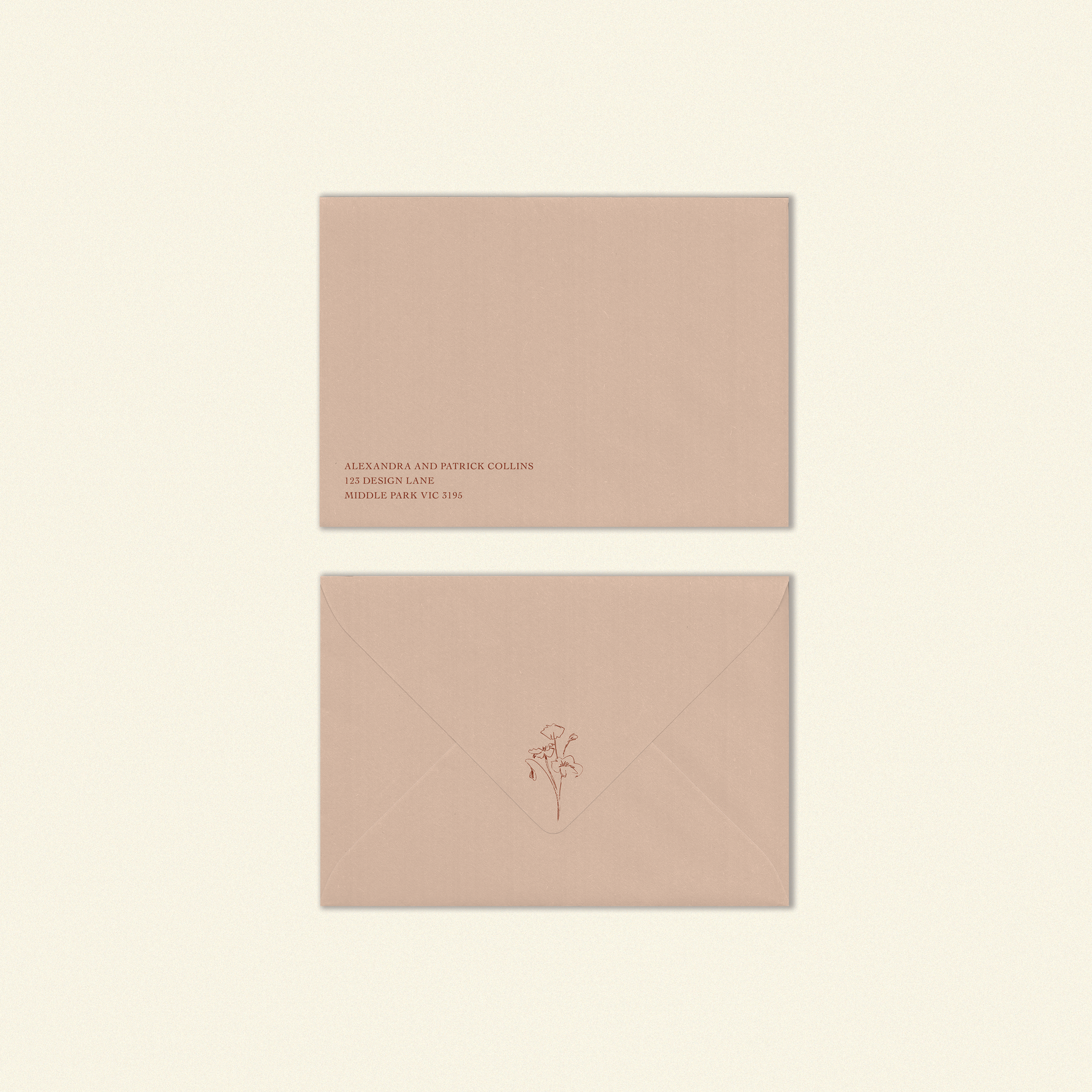 E.E Cummings 190 x 130mm Envelope Template (Option B)