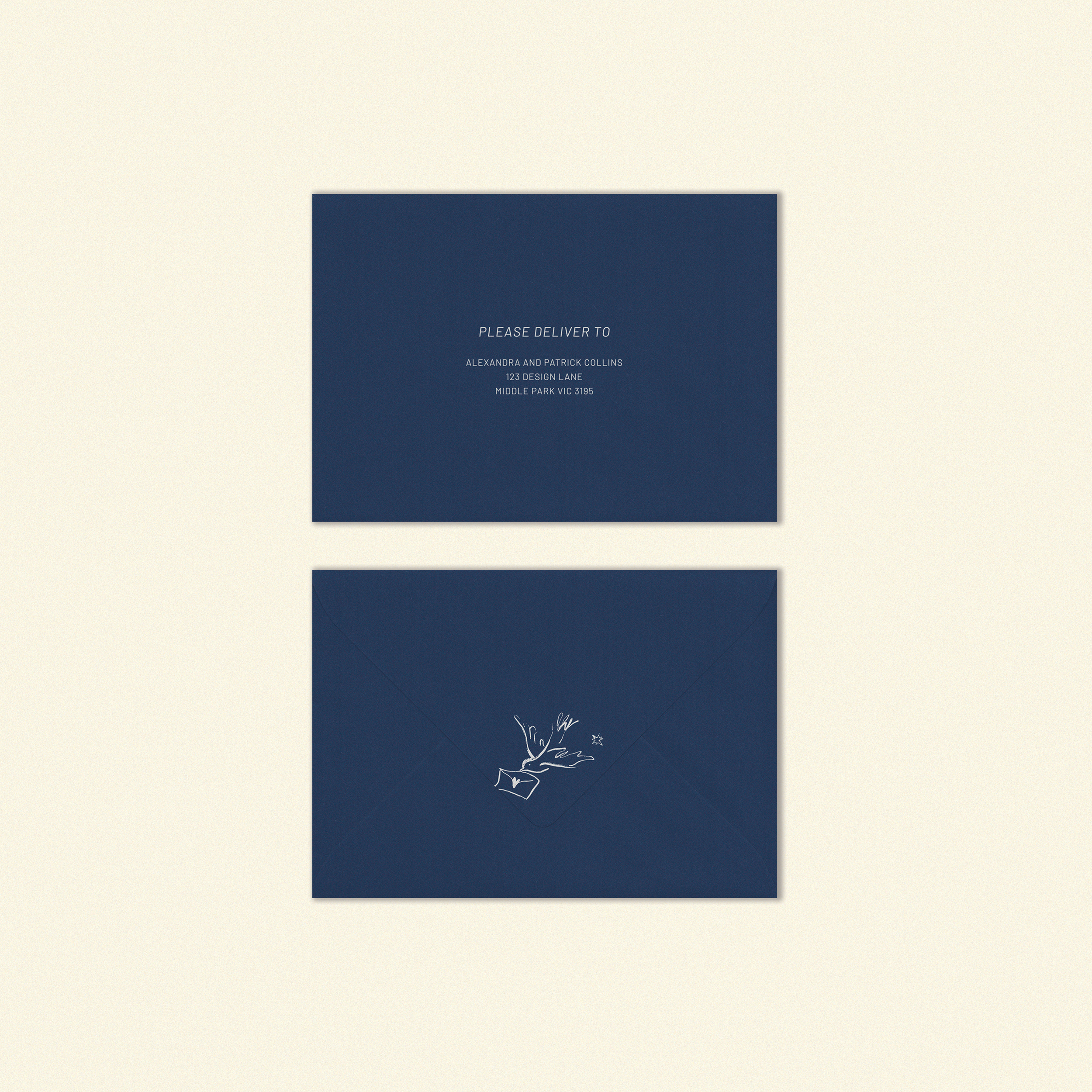 W.B Yeats 130x190mm Envelope Template (Option A)