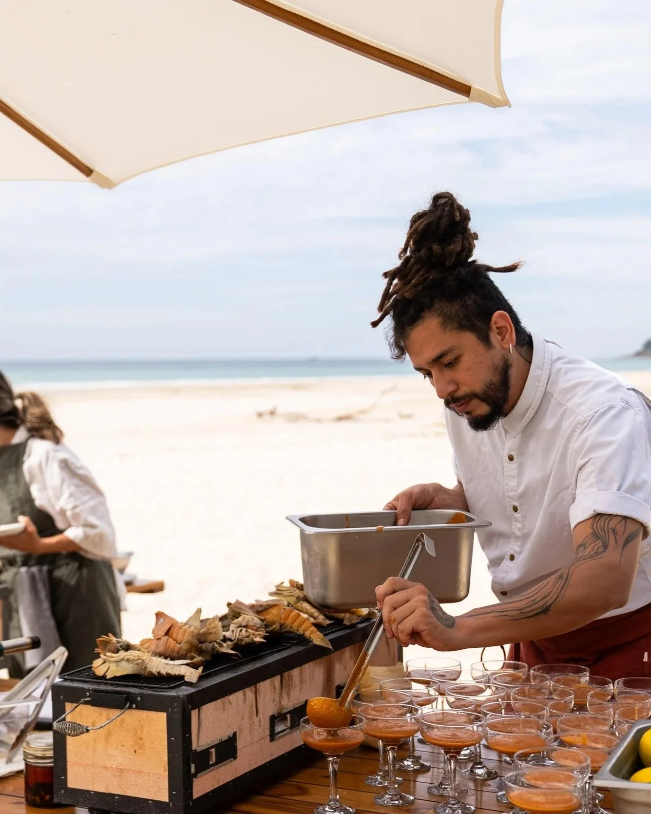 Stradbroke island catering on the beach