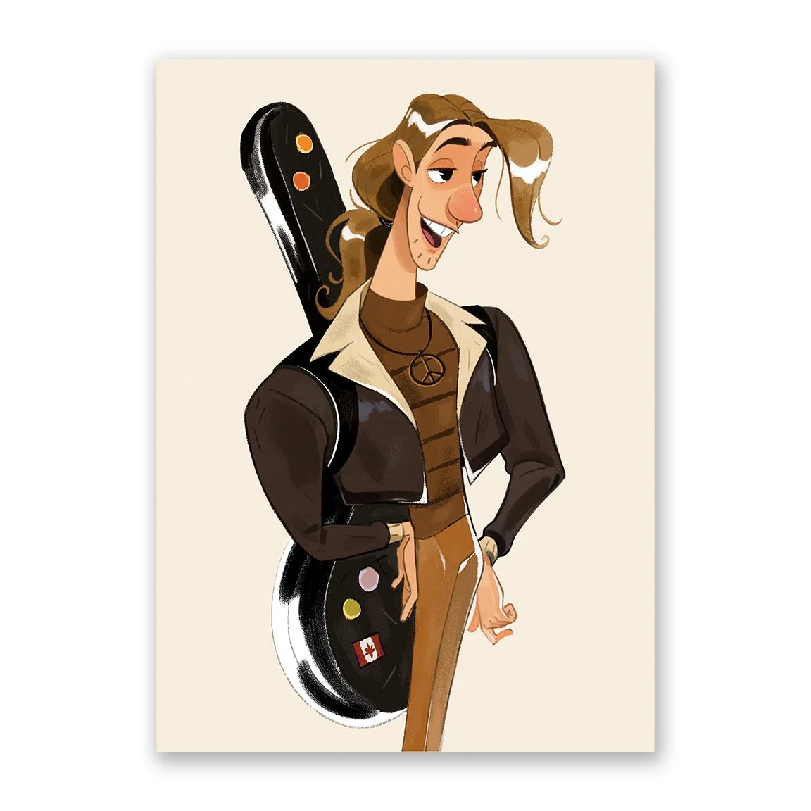 Guitarist I Mini Print