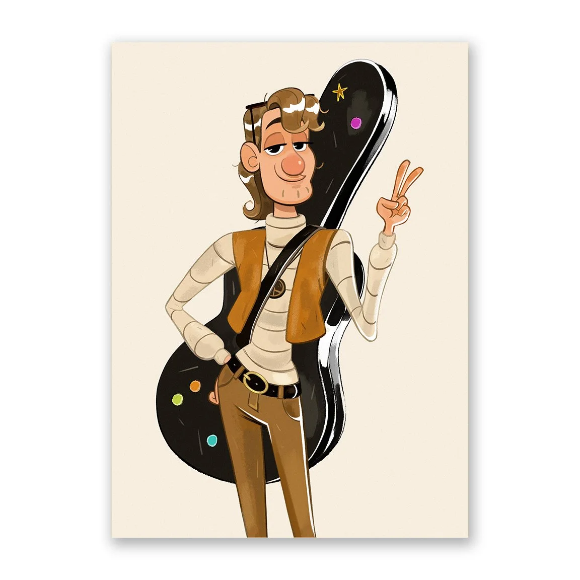 Guitarist II Mini Print
