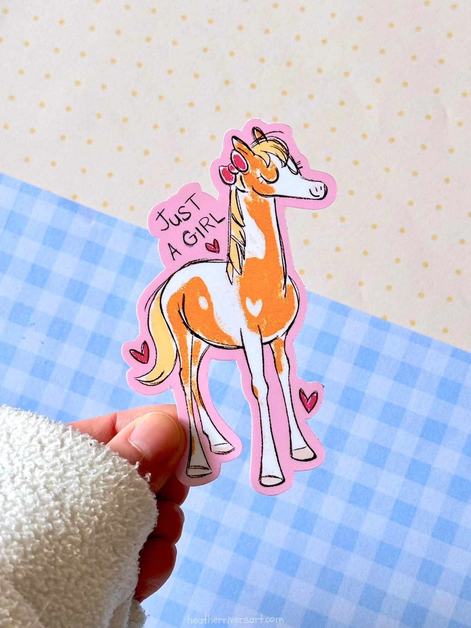Just a Girl Die-Cut Sticker