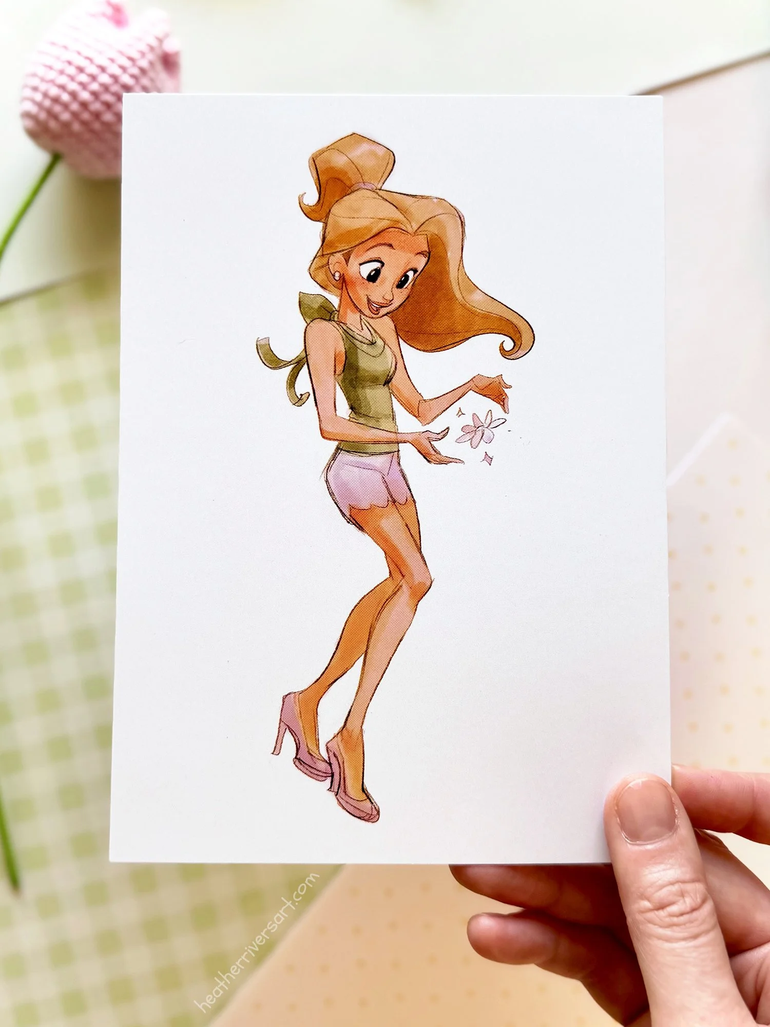 Sunflower Girl I Mini Print