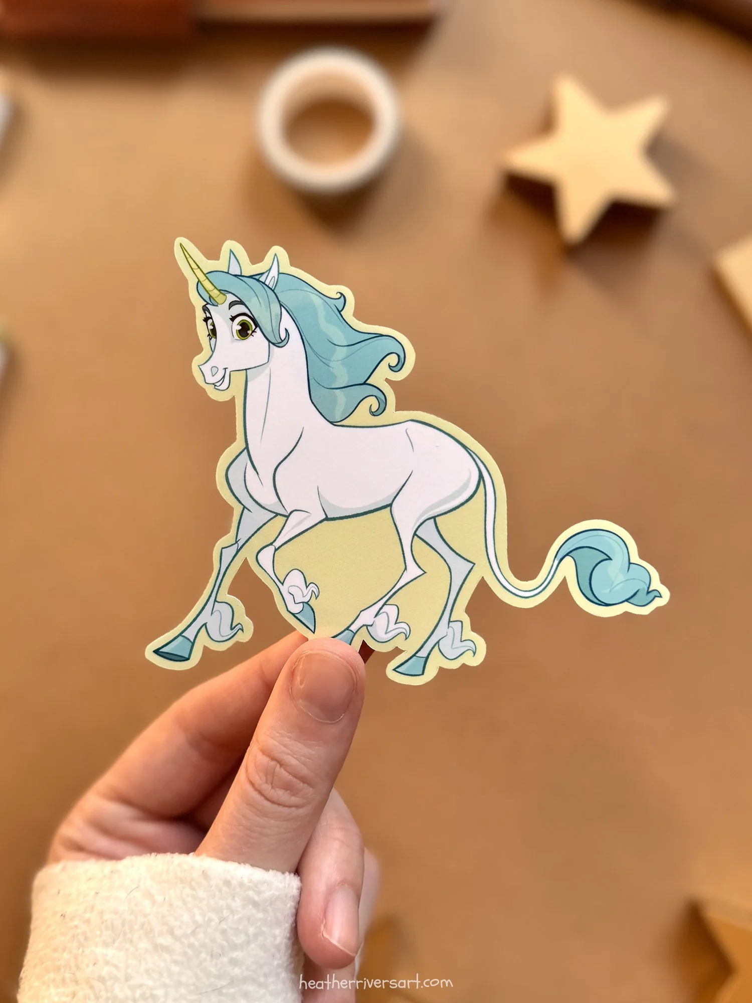 Ghost Unicorn Die-Cut Sticker