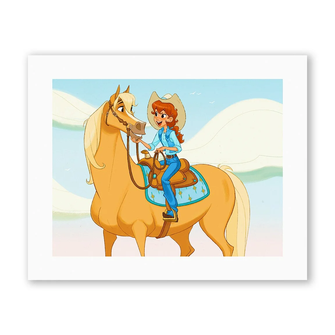 Cowgirl Art Print