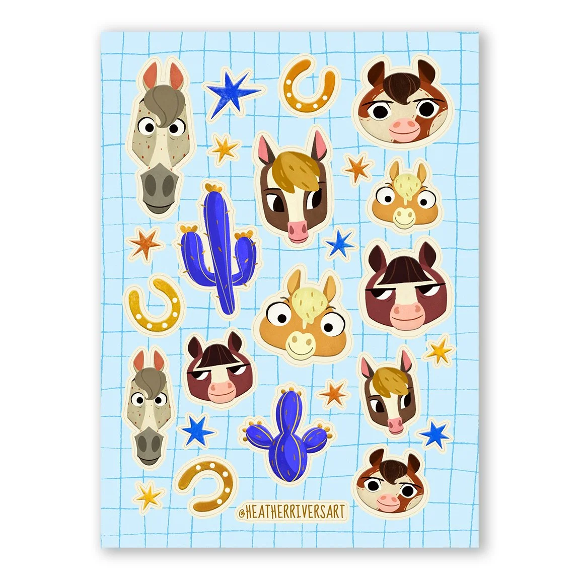 Western Pony Sticker Sheet