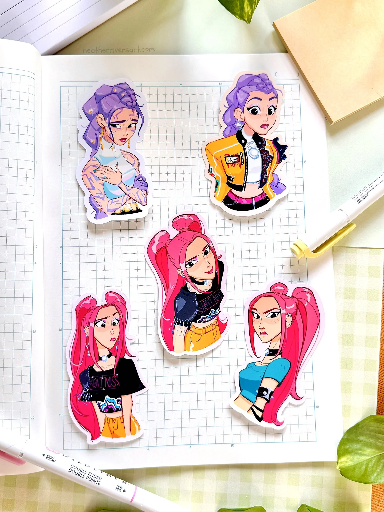 Kpop Girls Die-Cut Stickers