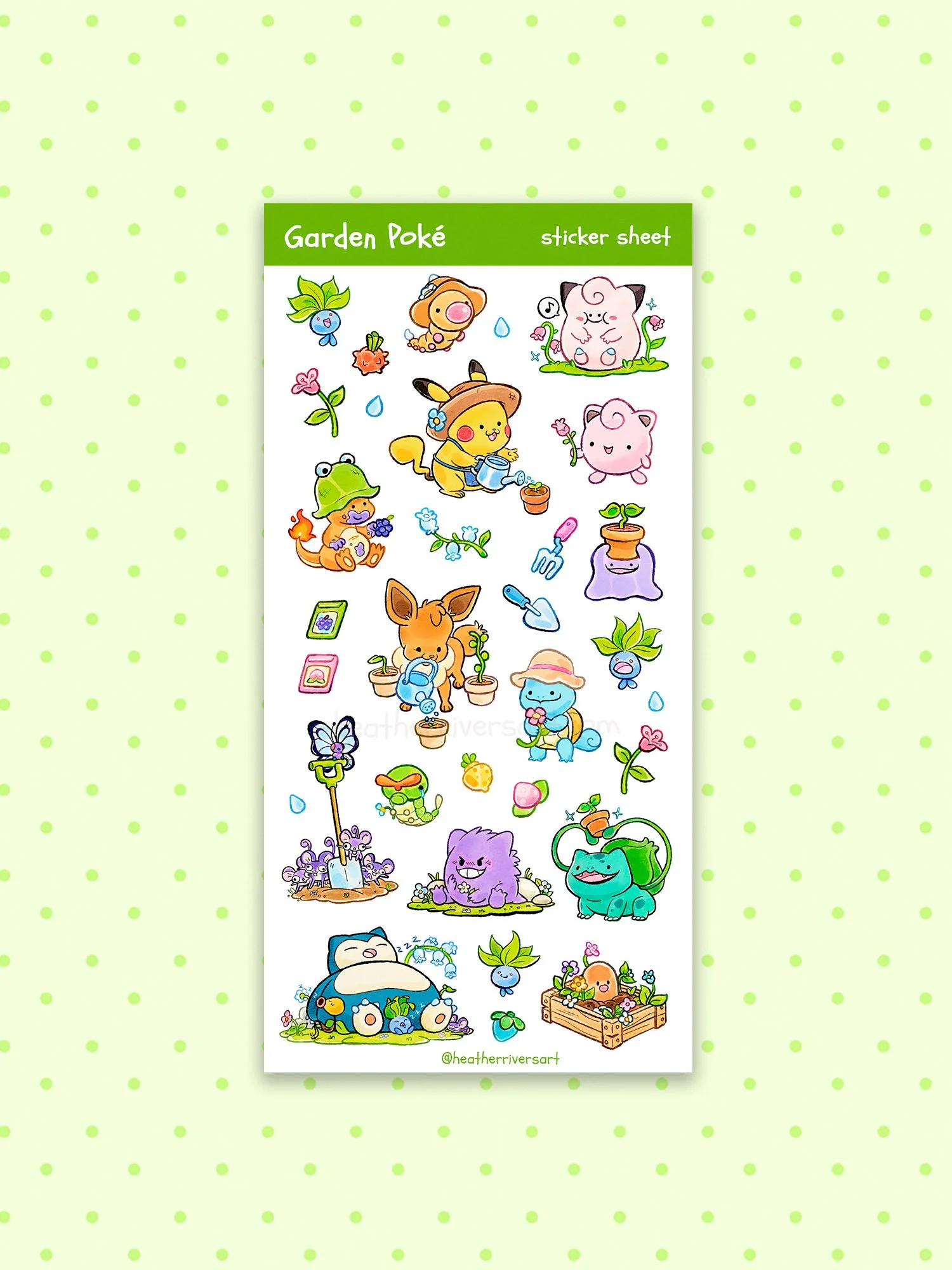 Garden Poke Sticker Sheet