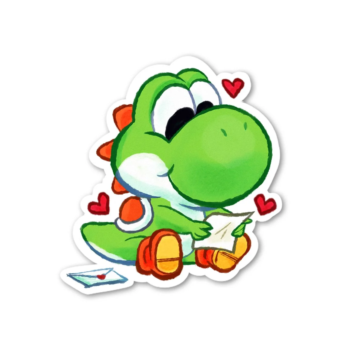 Dino Love Letter Sticker