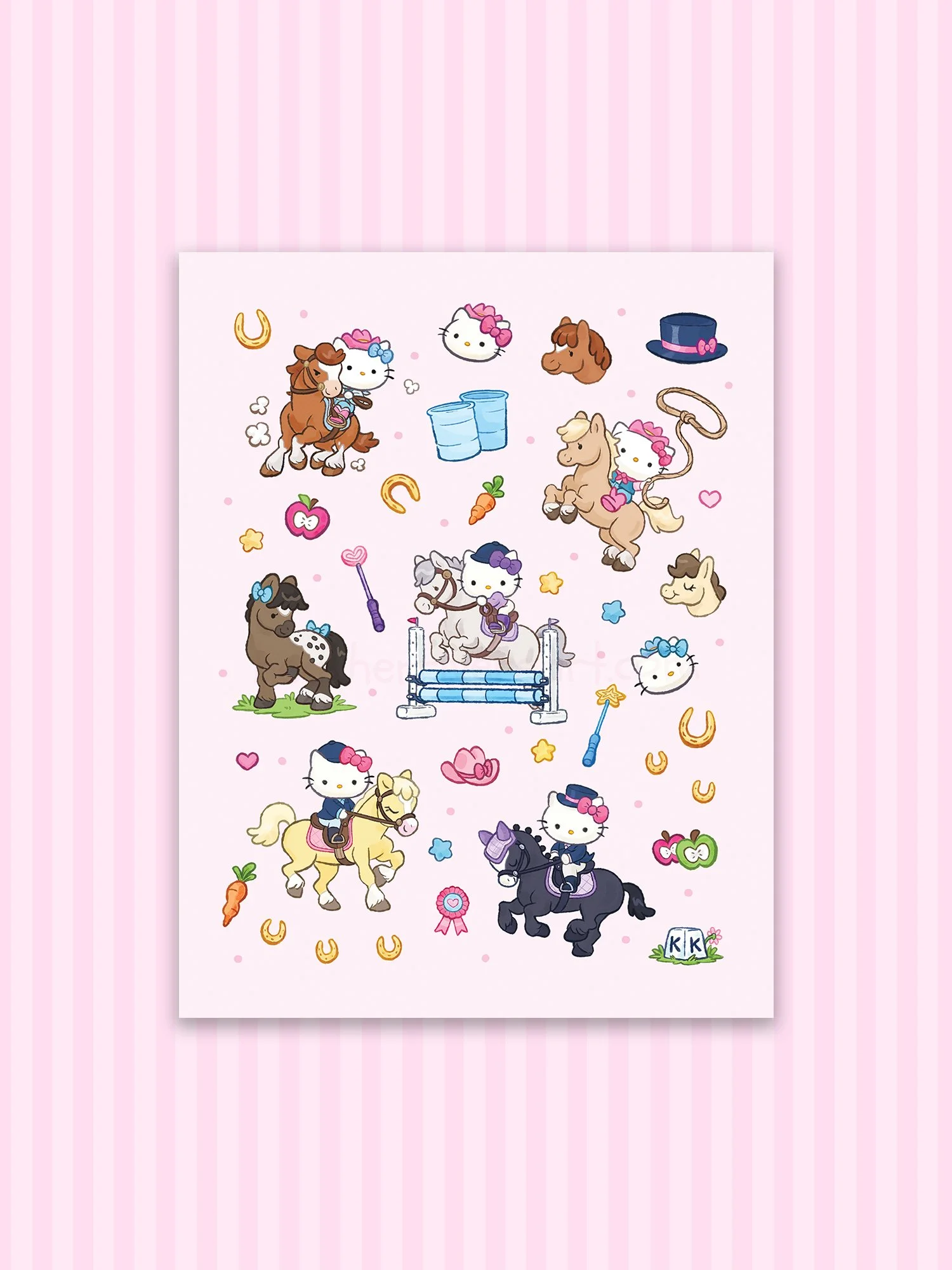Hello Horsie Print