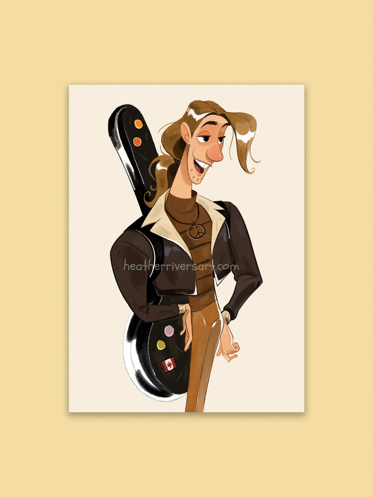 Guitarist I Mini Print