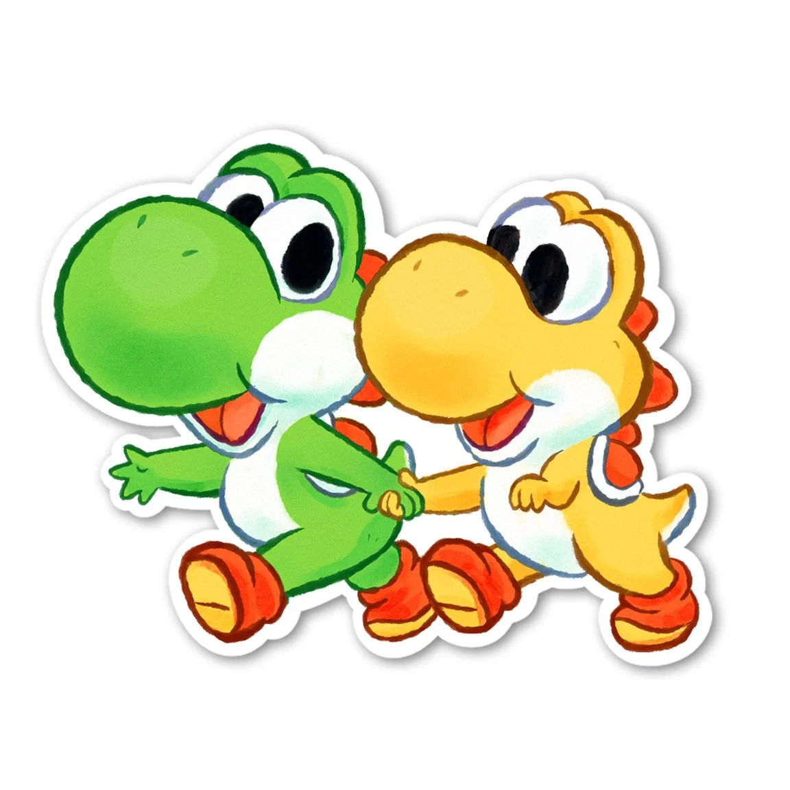 Strolling Dinos Die-Cut Sticker