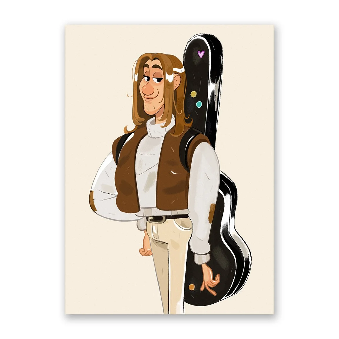 Guitarist III Mini Print