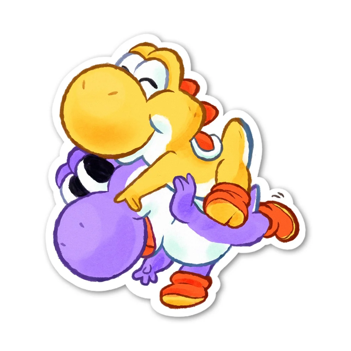 Dino Piggyback Ride Sticker