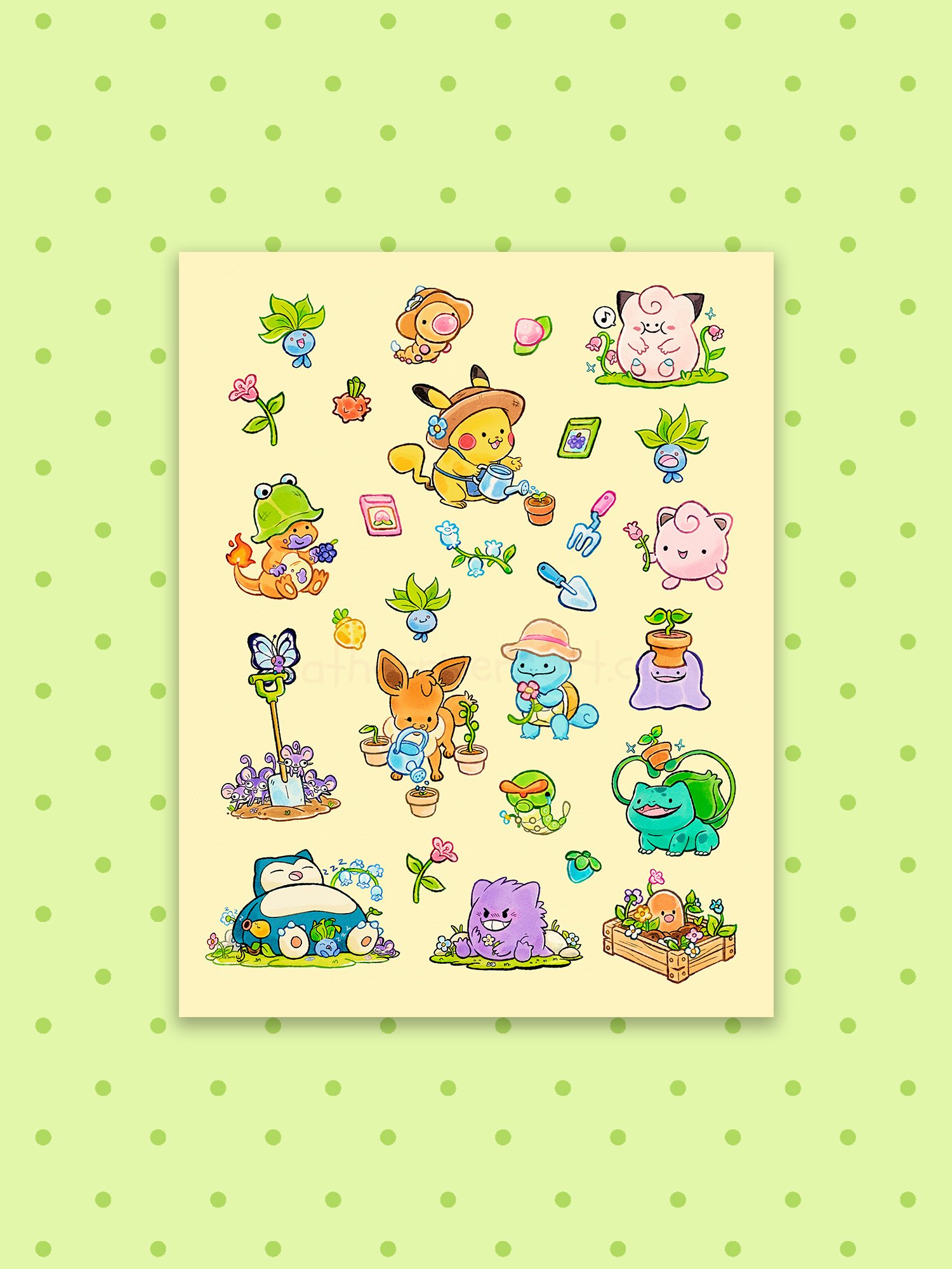 Garden Poké Print