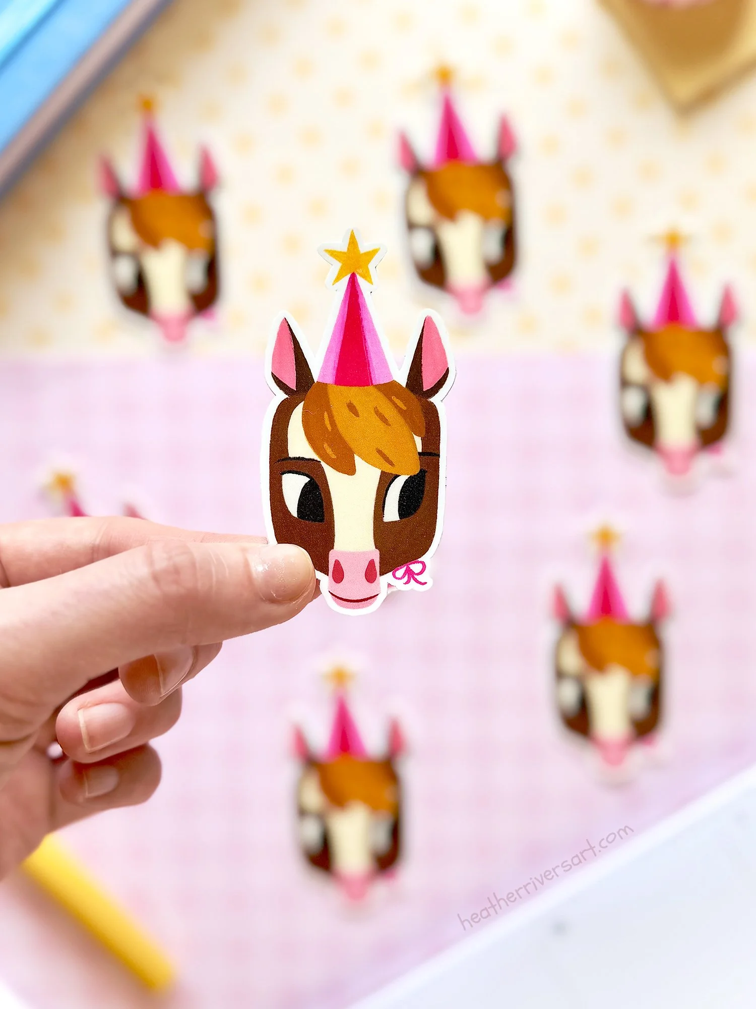 Party Pony Die-Cut Sticker
