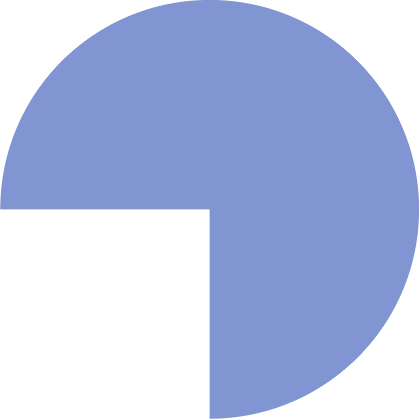3/4 circle