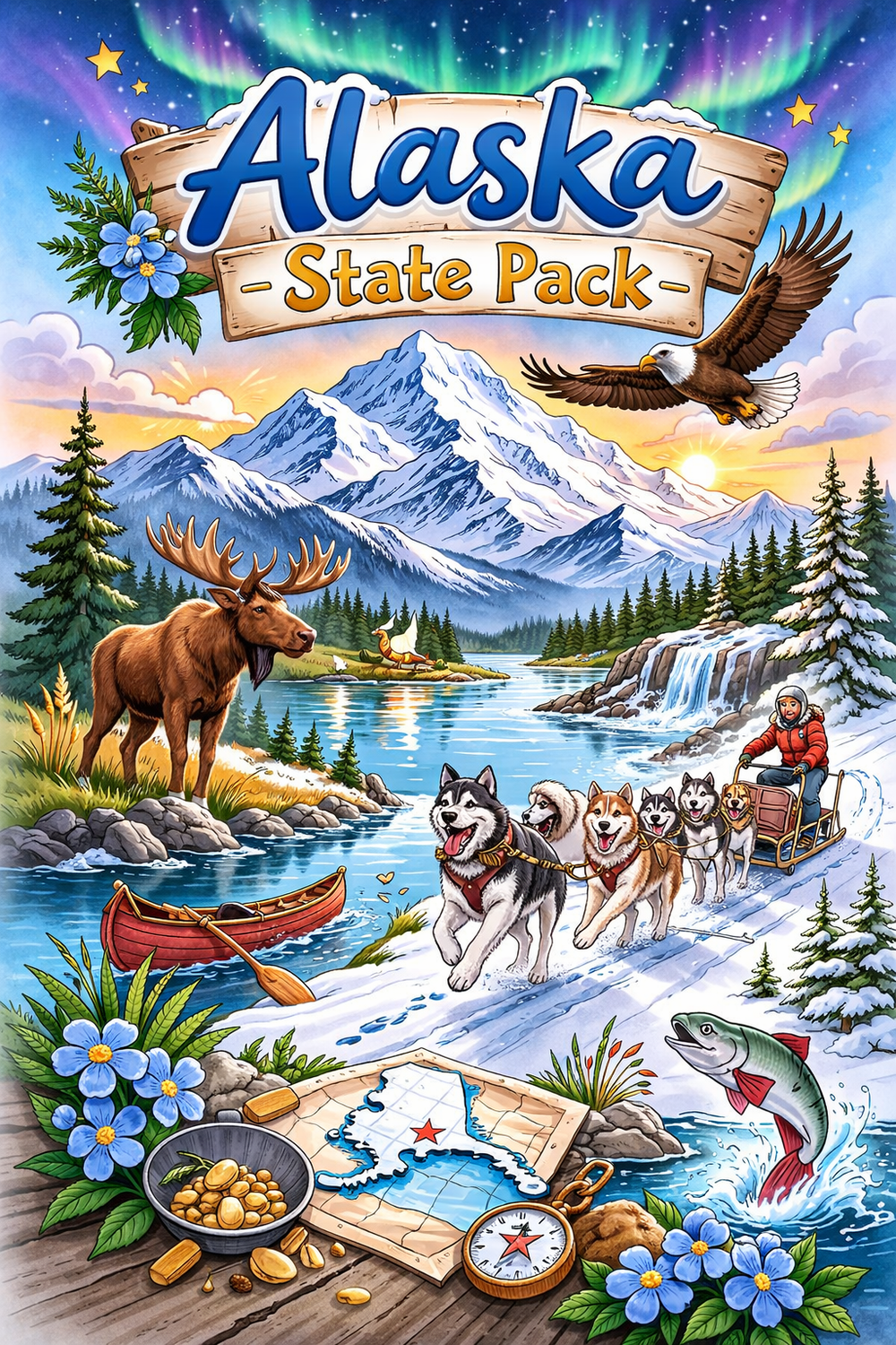 Alaska State Pack for Kids