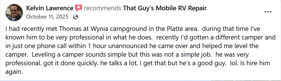 positive facebook review