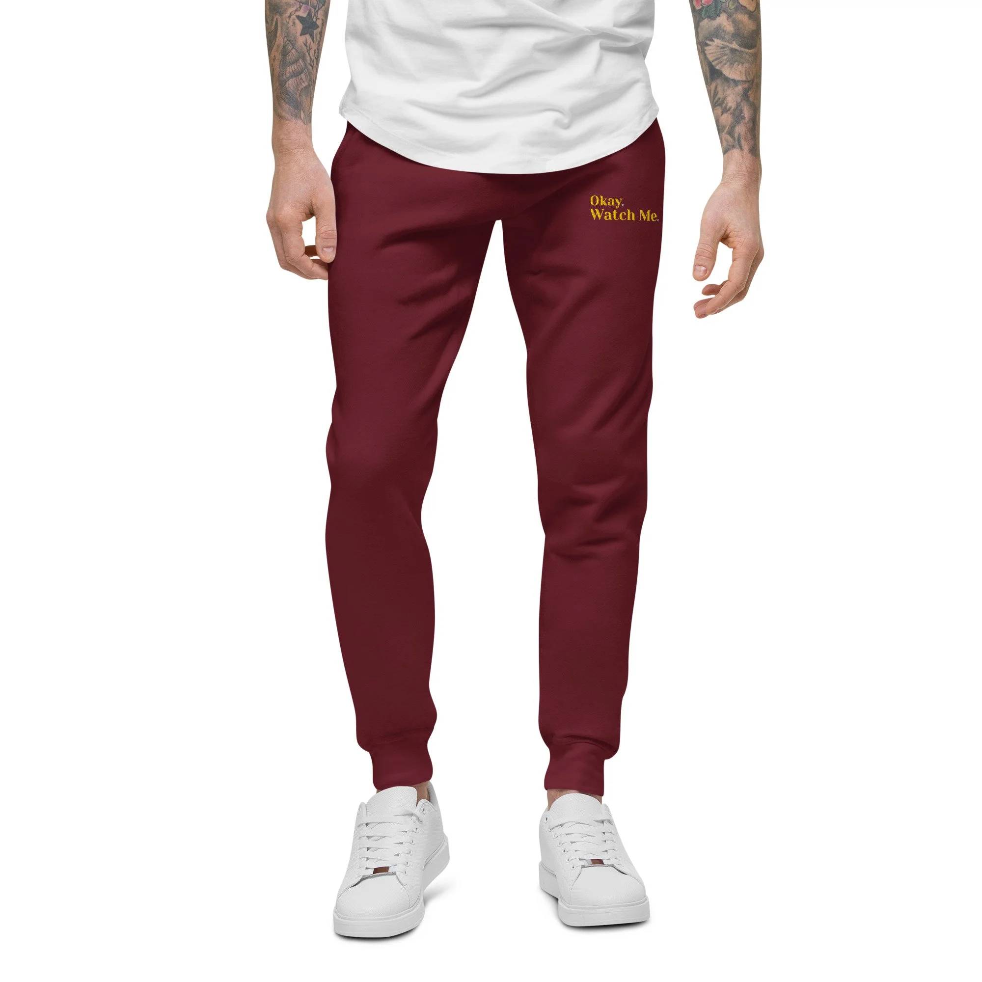 Unisex Fleece Sweatpants – Okay. Watch Me.