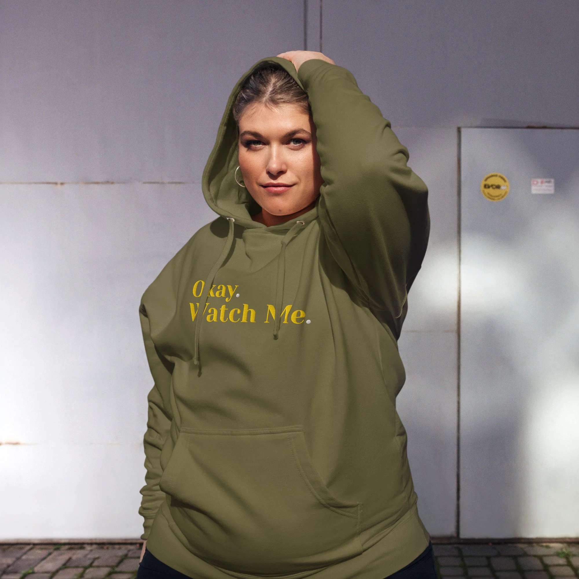 Unisex midweight hoodie – Find Your Hustle (Gold Font)