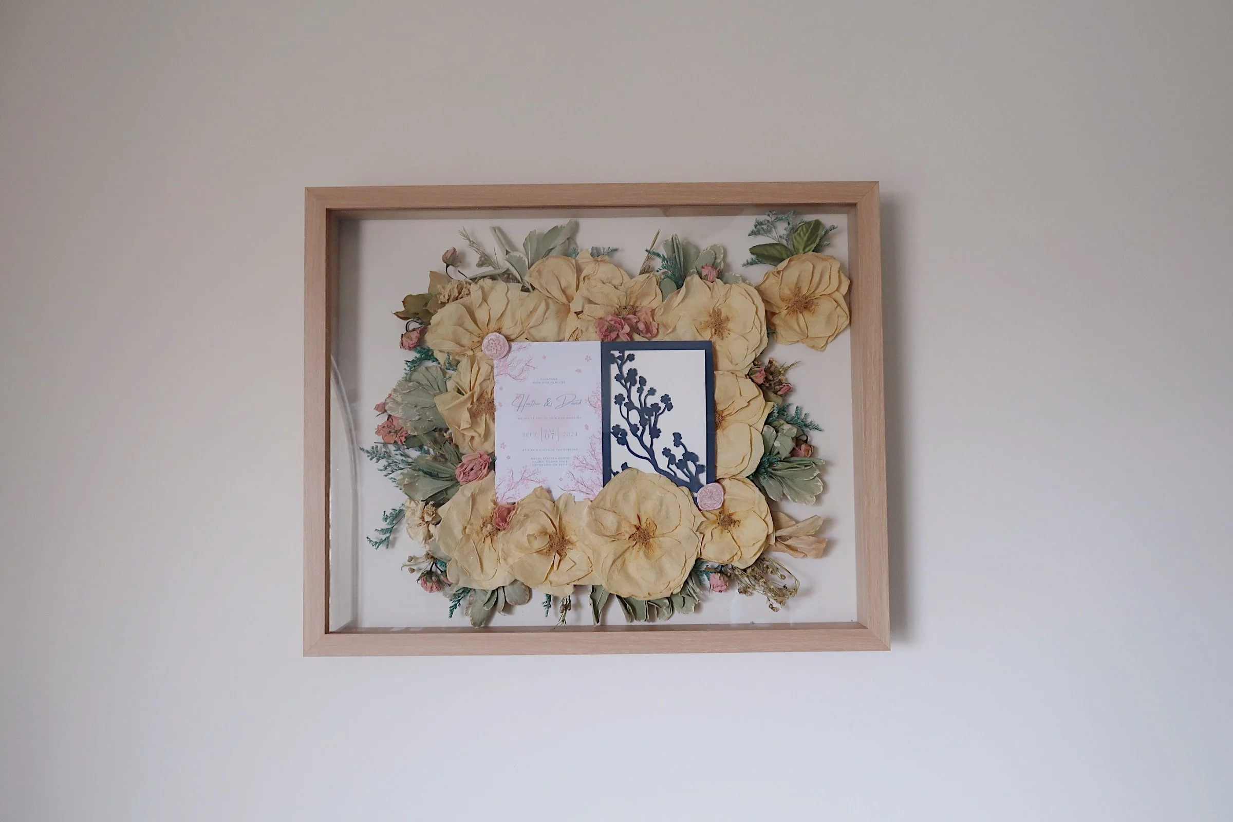 16x20 Natural Oak Framed Shadowbox