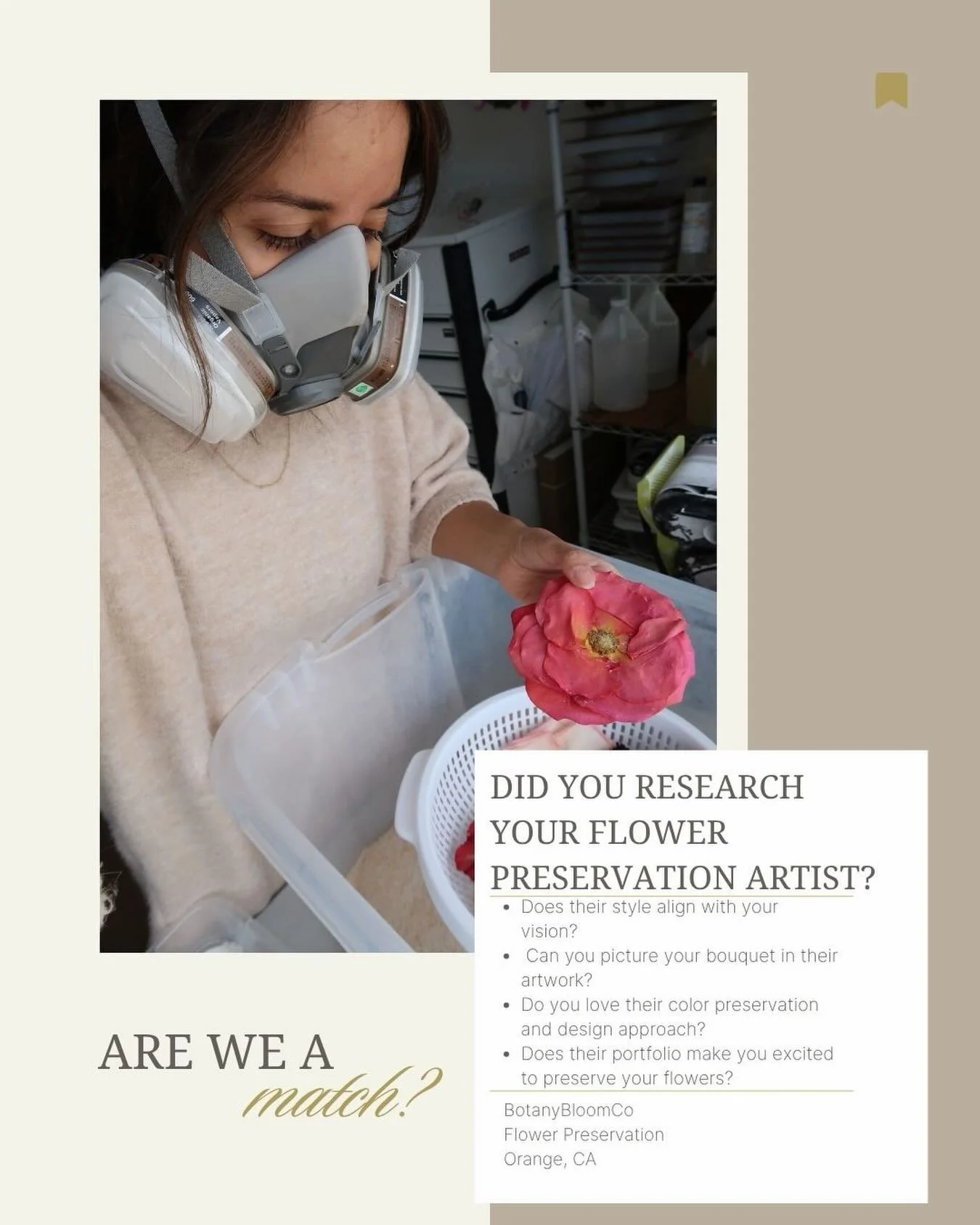 Every flower preservation artist has a unique style. 
I focus on preserving the natural beauty and color of your flowers while creating artwork you&rsquo;ll love displaying in your home for years to come.

#FlowerPreservation #WeddingBouquetPreservat