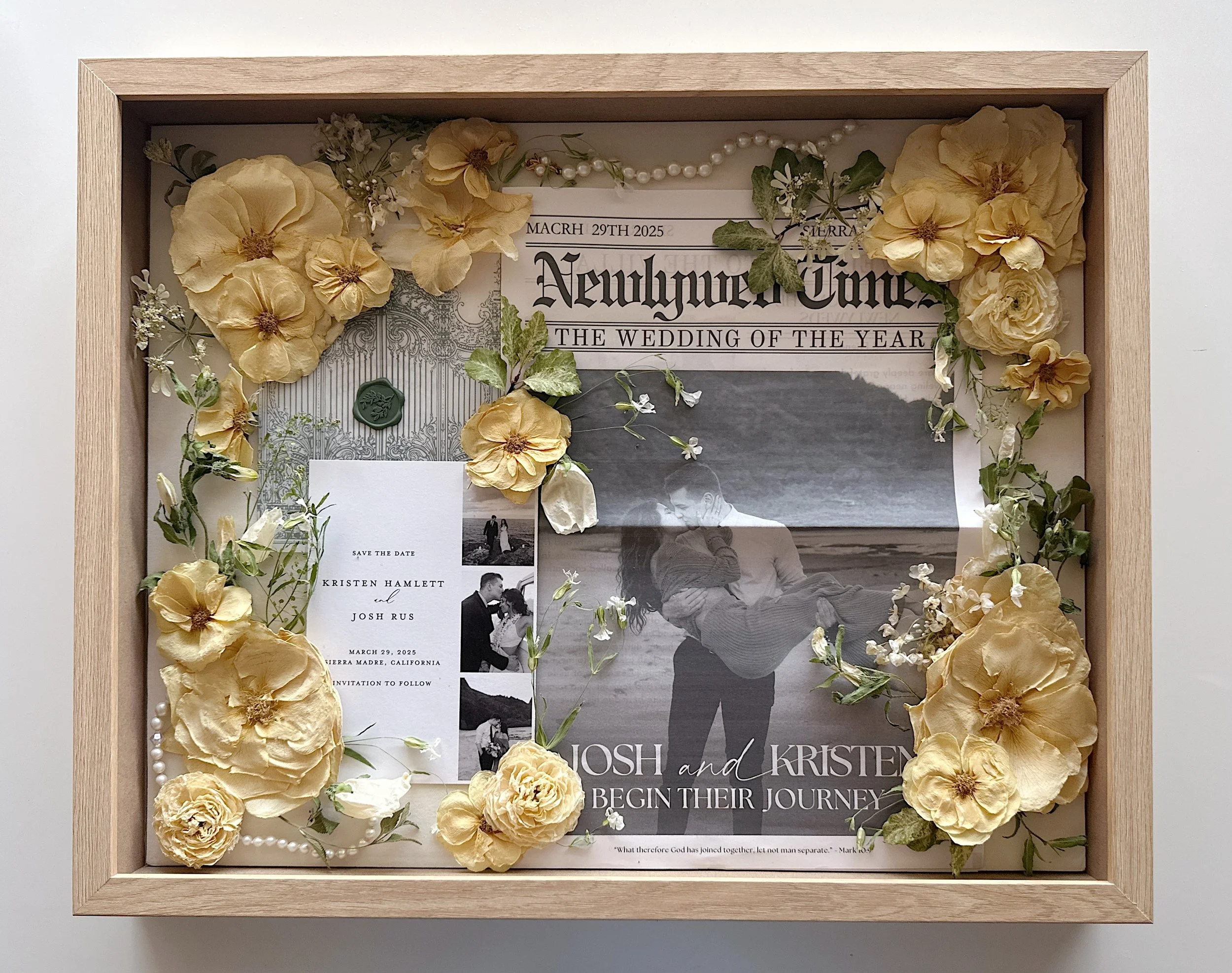 16x20x2 Natural Oak Framed Shadowbox