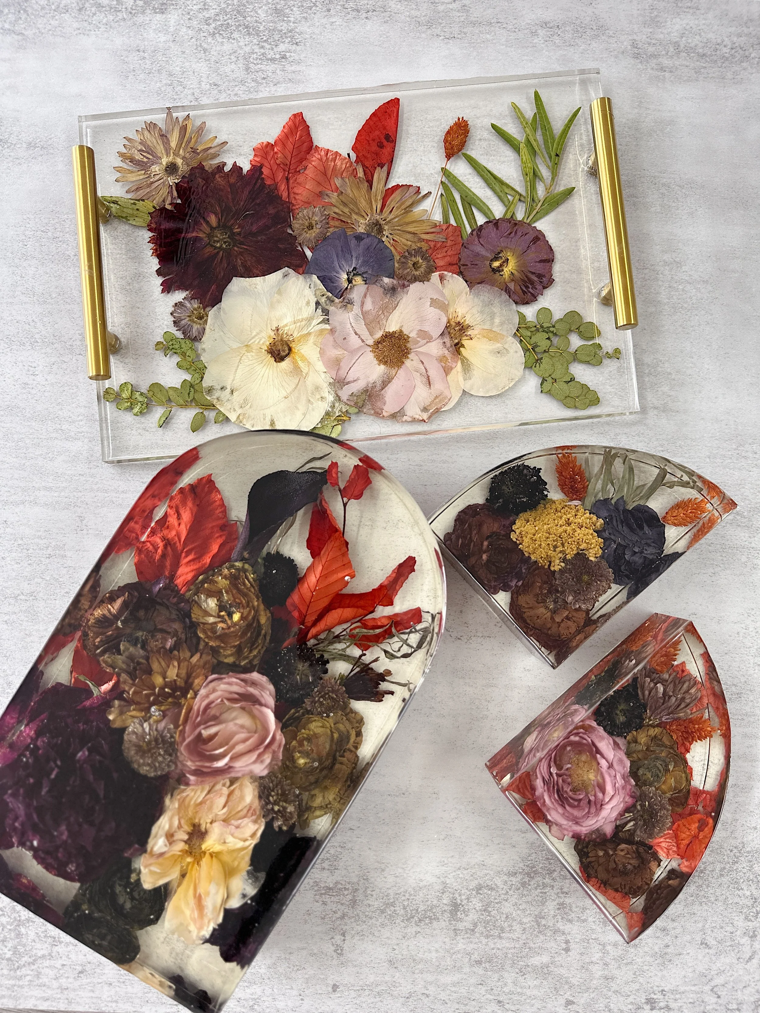 10.5x6.6 Arch + 12" Resin Tray+ 5" Bookends 
