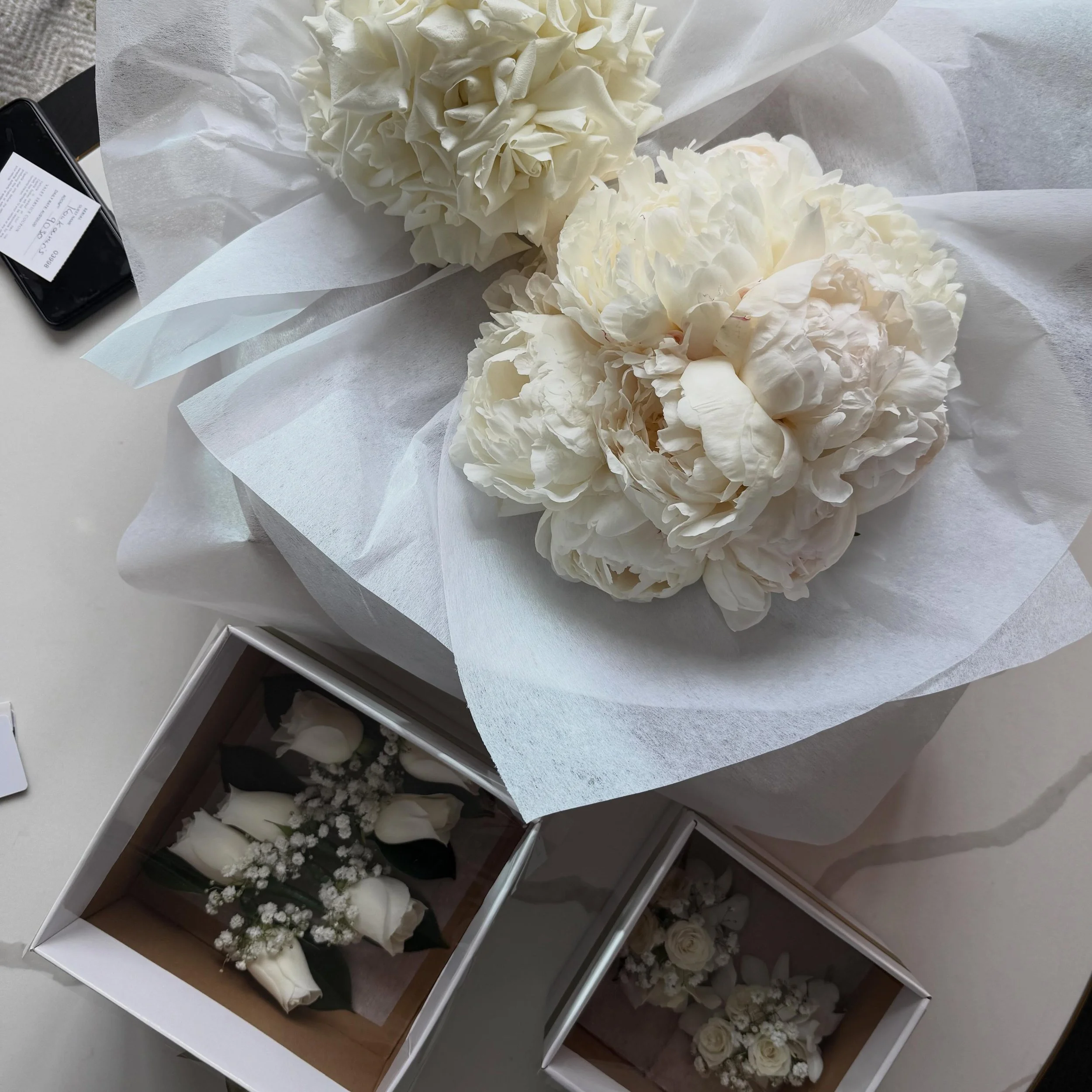 Thursday&rsquo;s &ldquo;I do.&rdquo; 💍✨#thursdaywedding #intimatewedding #peonies #roses #flowersbyzoesydney