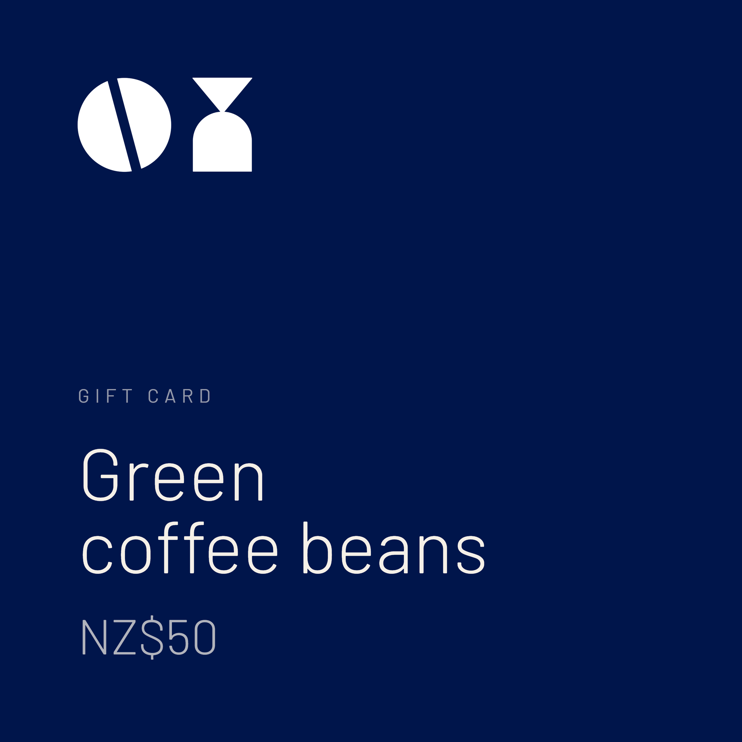 Common green coffee gift card, NZ$50