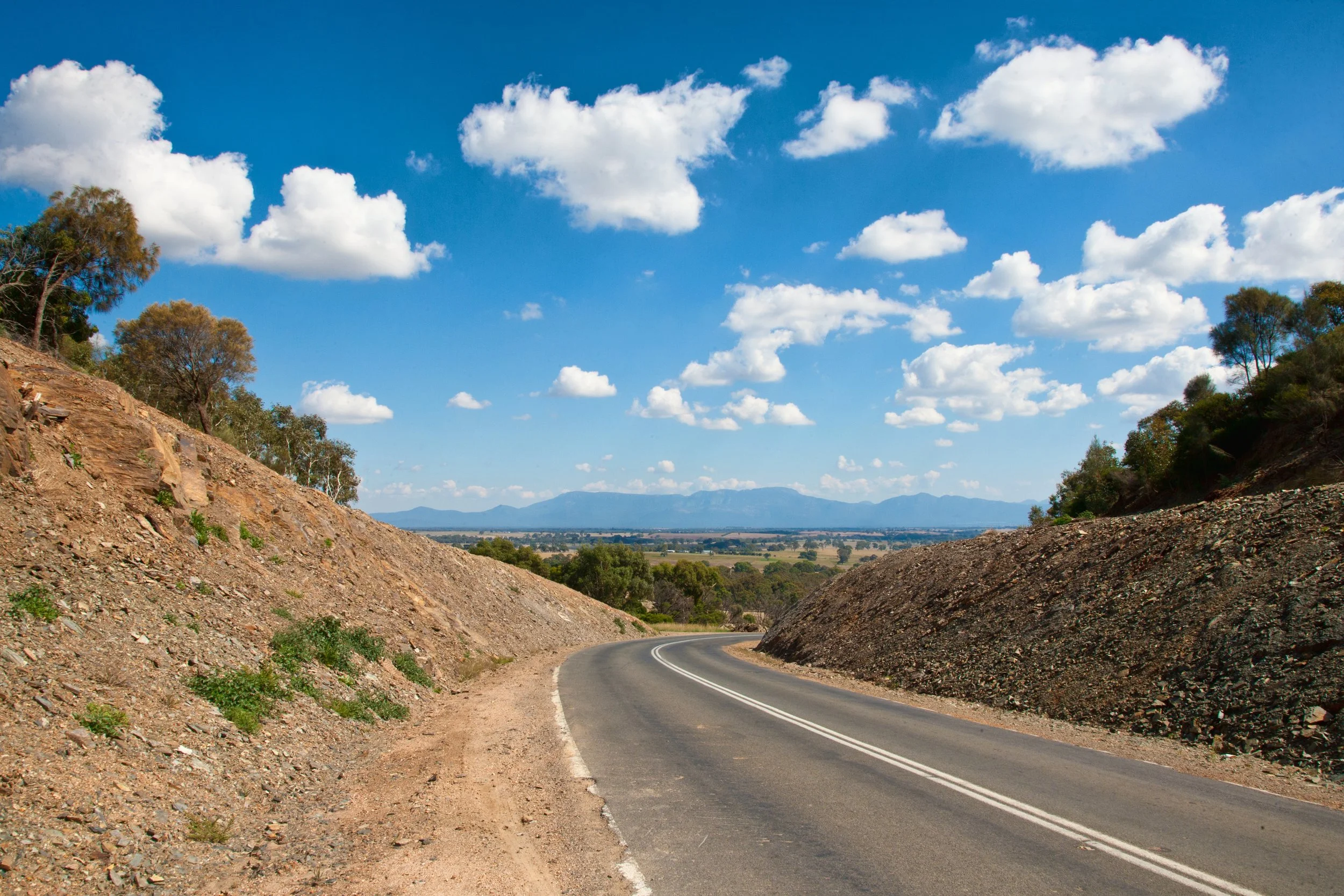 Country roads with a view are everywhere