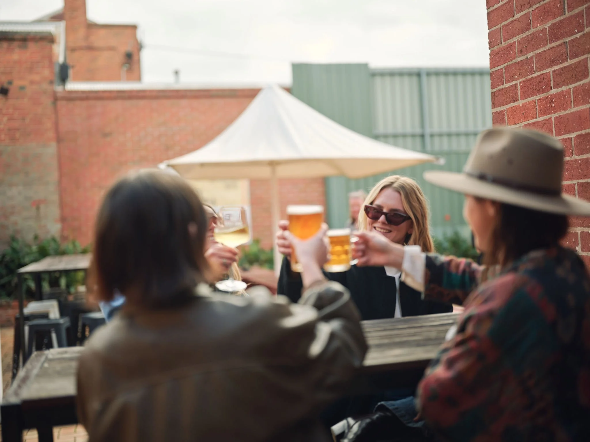 Beer garden at the Leopold Hotel, Ararat