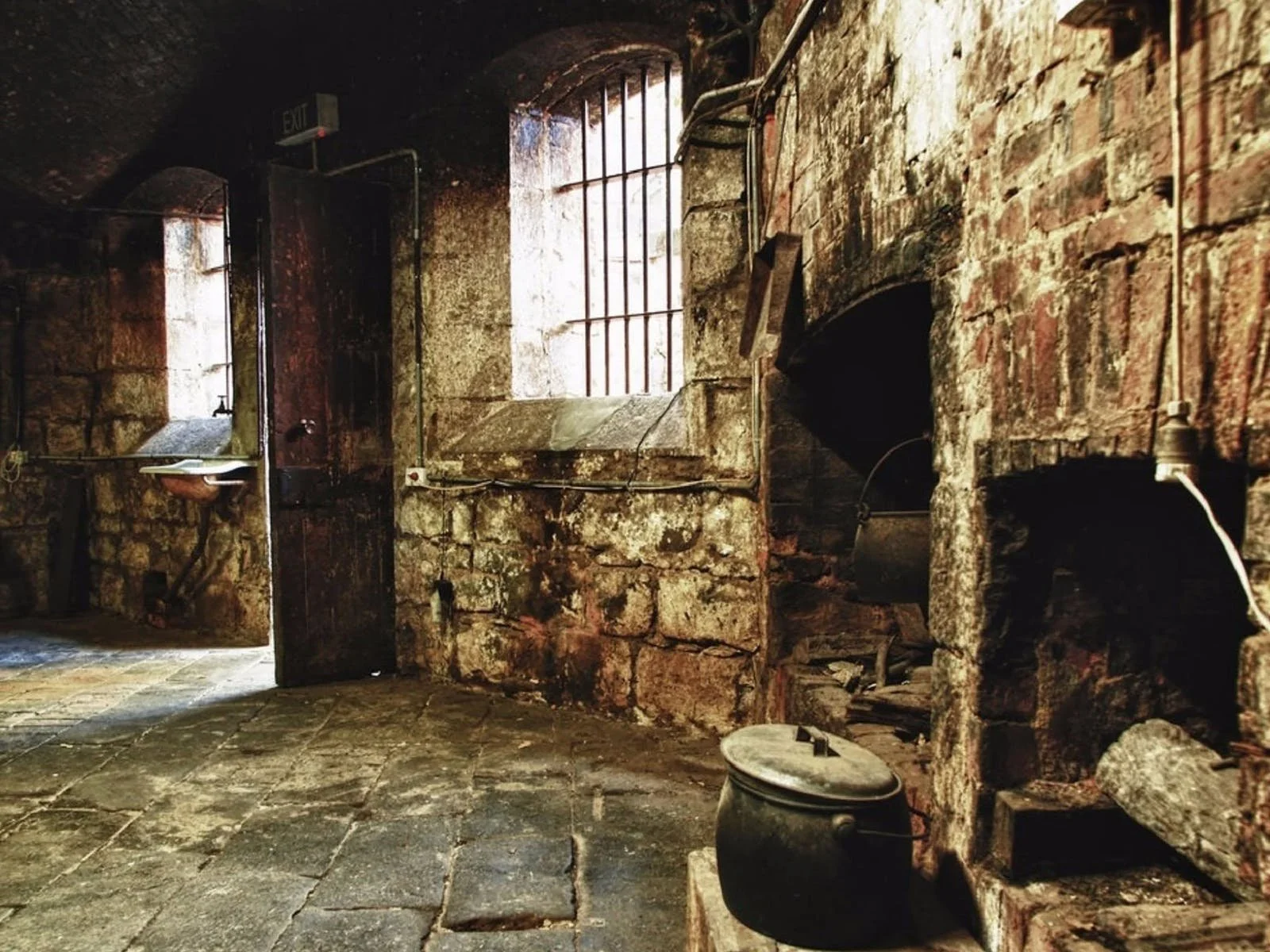 The original heritage J-Ward prison kitchen