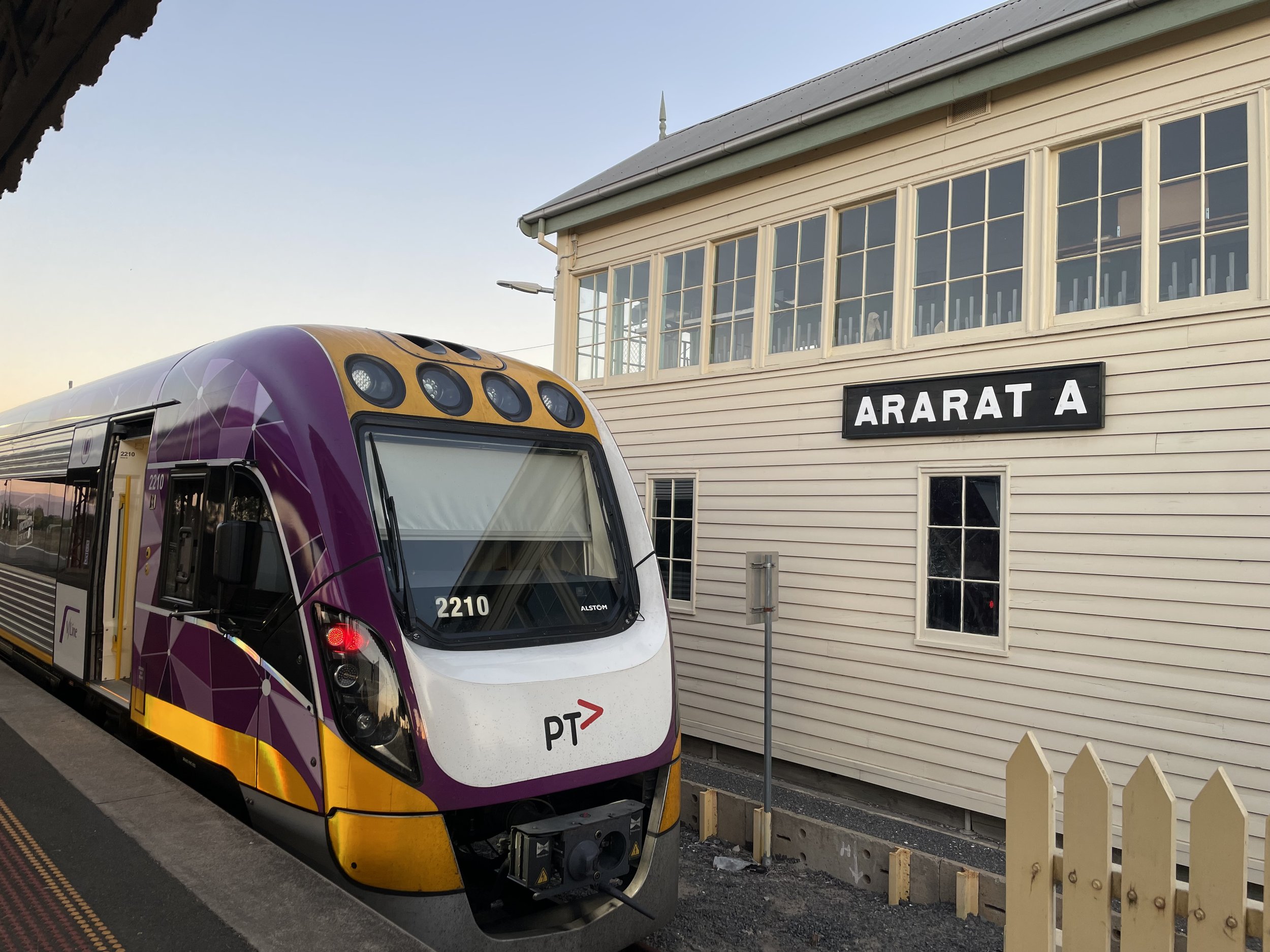 V-line station with heritage elements