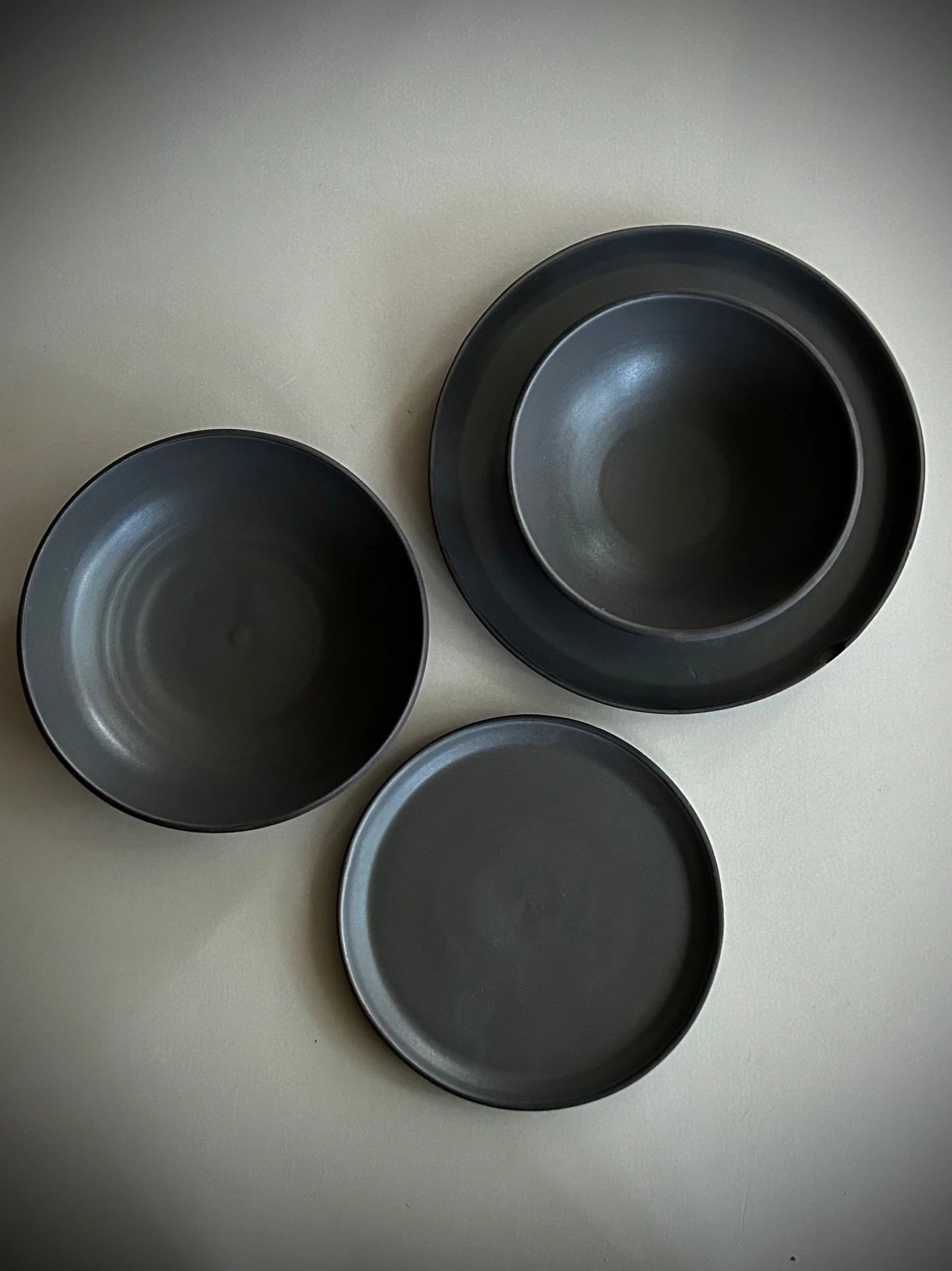 Dinner Set - Black Stone