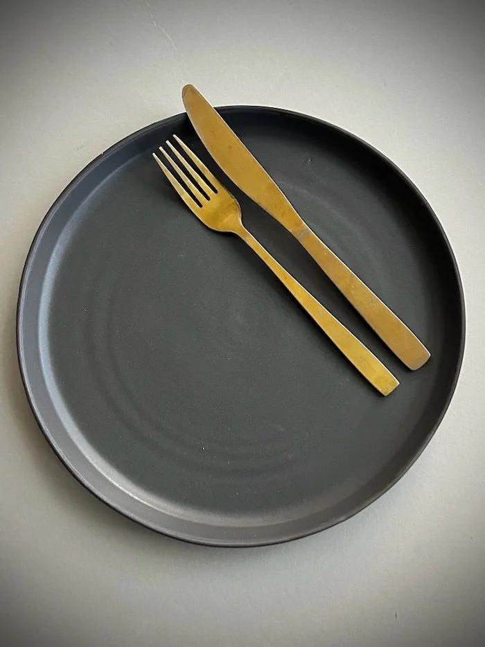 Dinner plate - Black Stone