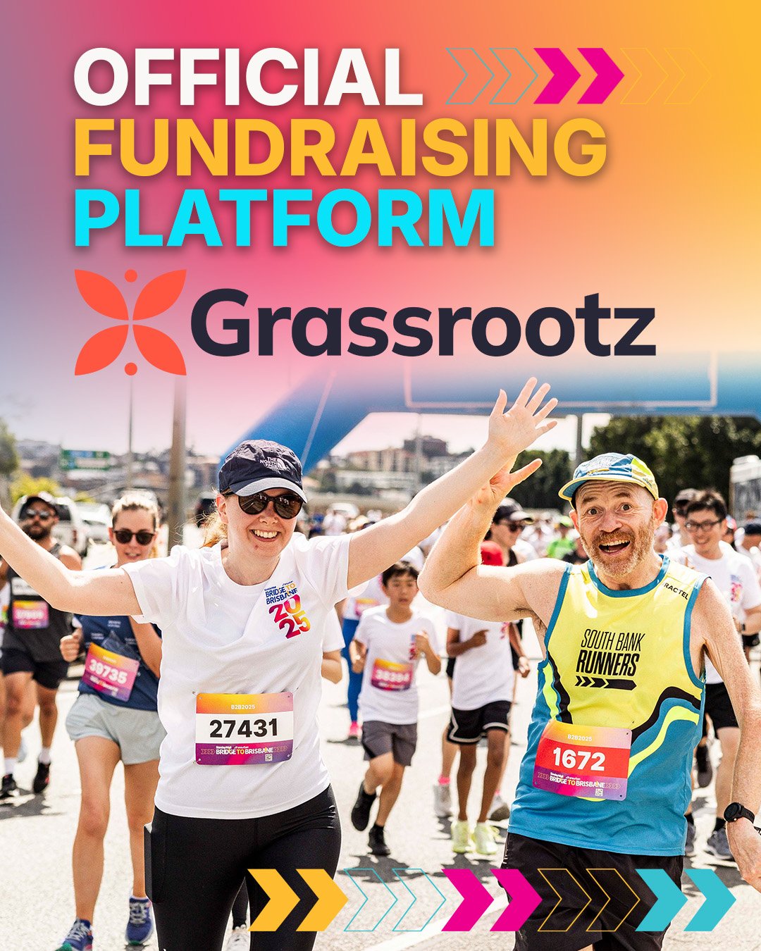 We&rsquo;re excited to announce that @realgrassrootz is the Official Fundraising Platform for the 2026 Transurban Bridge to Brisbane!