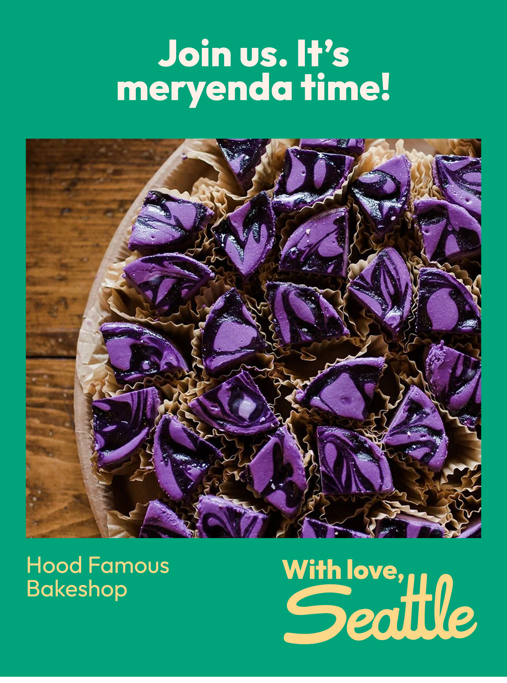 Hood Famous Bakeshop Love Note Social Post