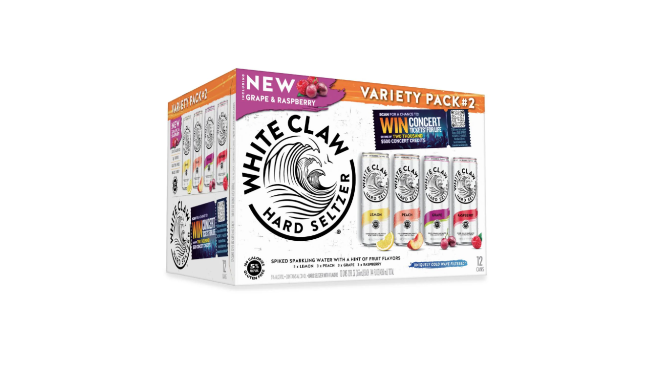 White Claw Gluten Free Hard Seltzer Variety Pack No. 2