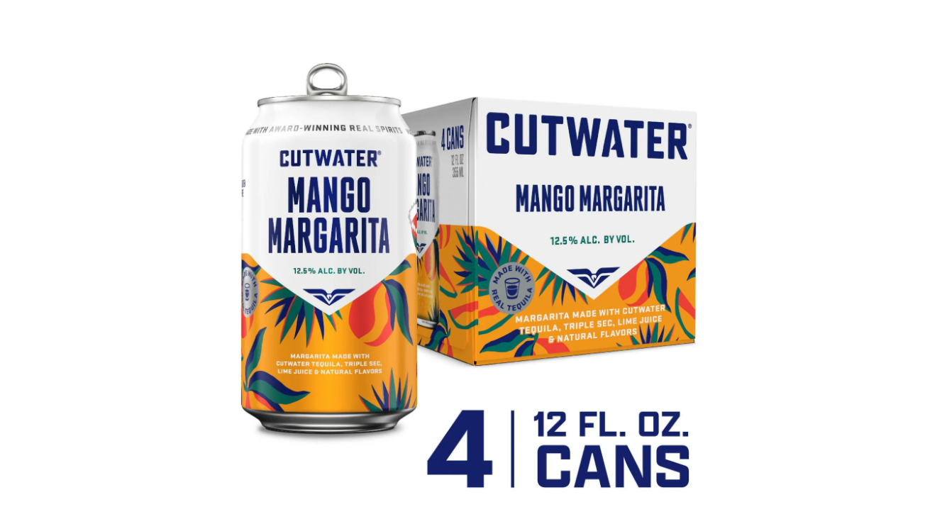 Cutwater Cocktails Gluten Free Mango Margarita Cans