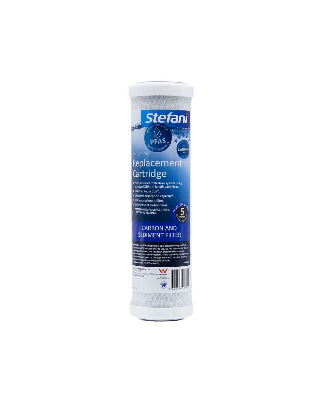 Stefani Universal Carbon Replacement Cartridge 5.0 Micron